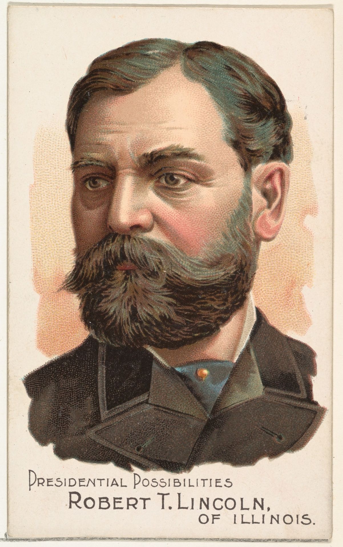 Robert T. Lincoln of Illinois, from the Presidential Possibilities series (N124) issued by Duke Sons & Co. to promote Honest Long Cut Tobacco by W. Duke, Sons & Co.