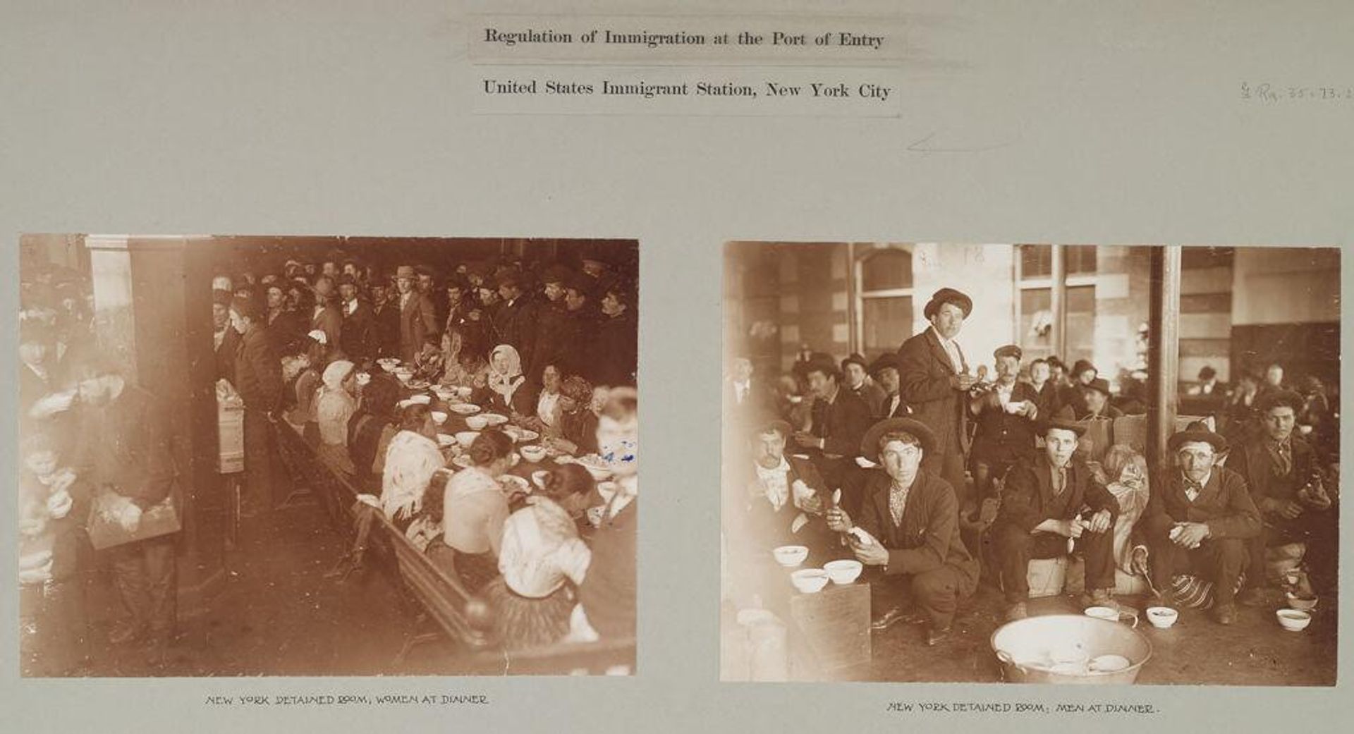 Races, Immigration: United States. New York. New York City. Immigrant Station: Regulation of Immigration at the Port of Entry. United States Immigrant Station, New York City by J. H. Adams