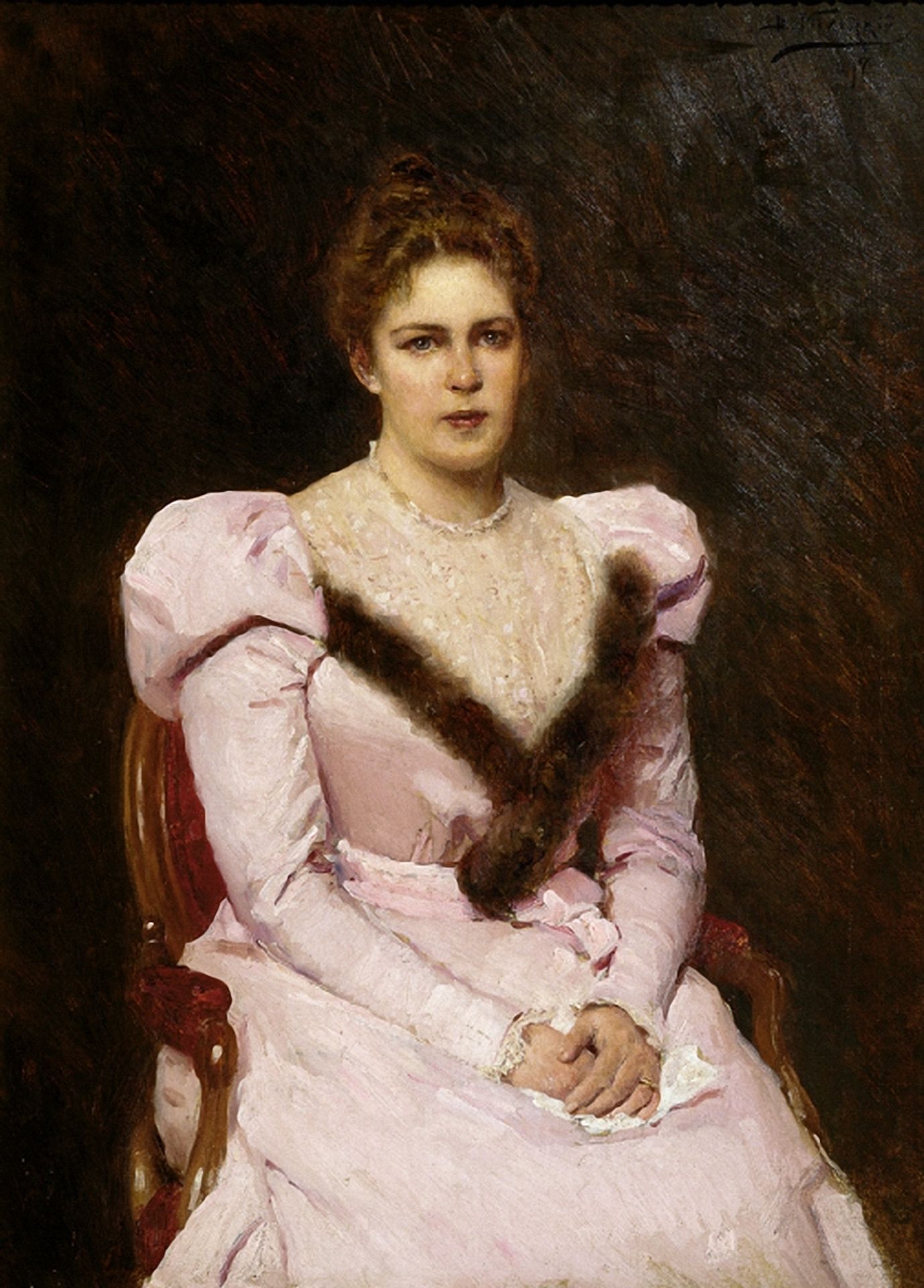 Portrait of Elena Snegireva by Vladimir Makovsky