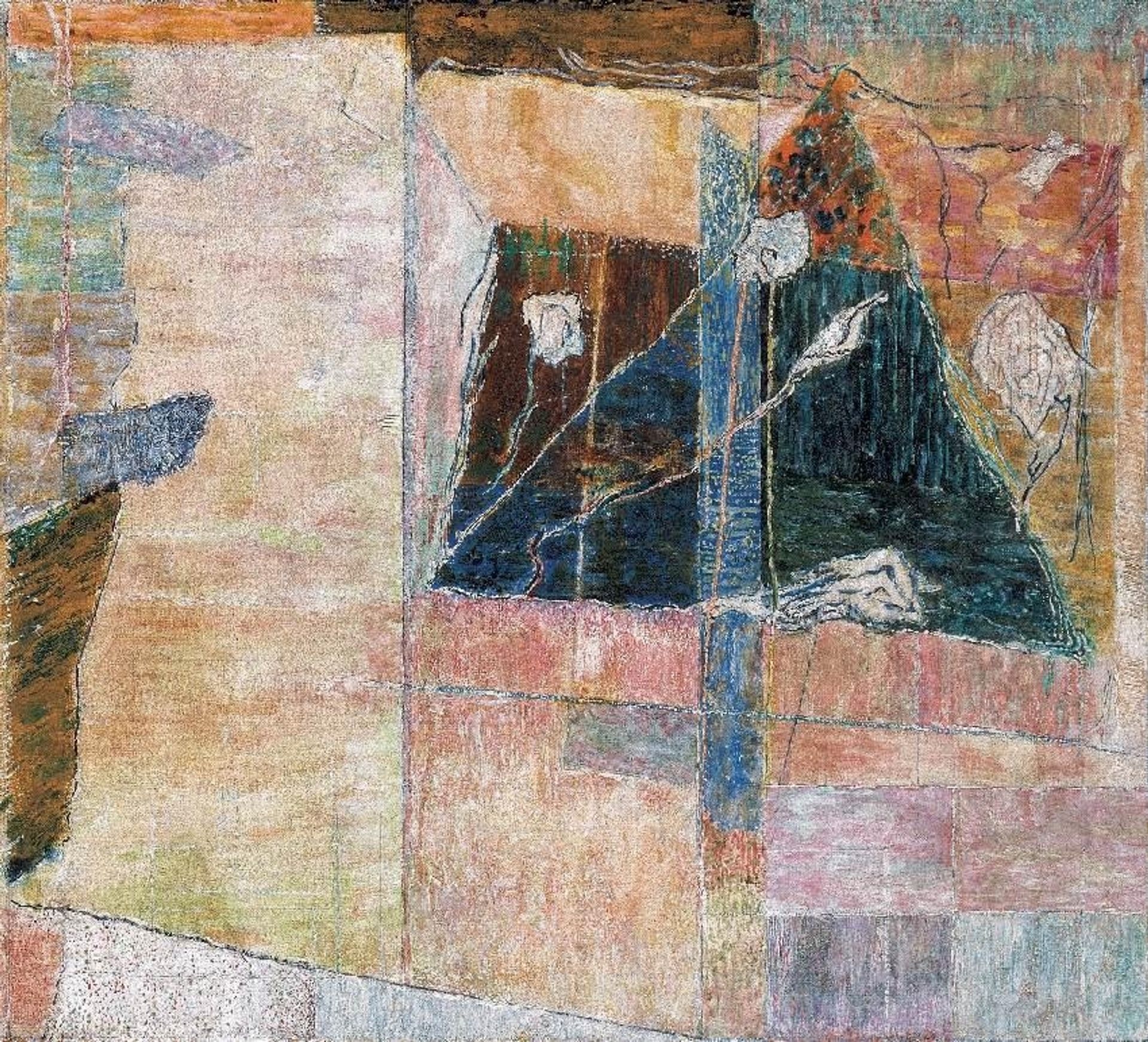 Rose Garden with Triangular Window by Ilka Gedo