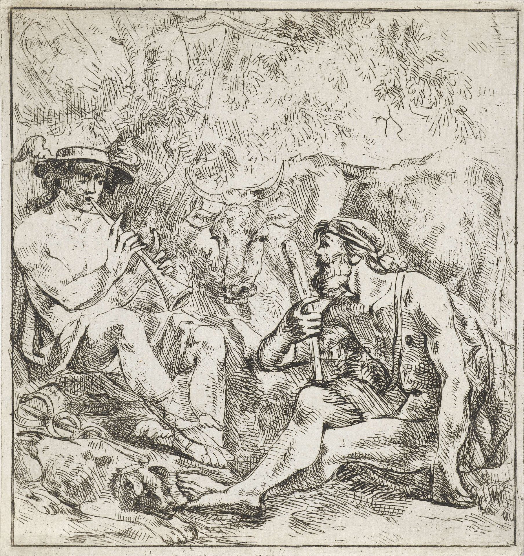 Mercurius, Argus en Io by Jacques Kuyper