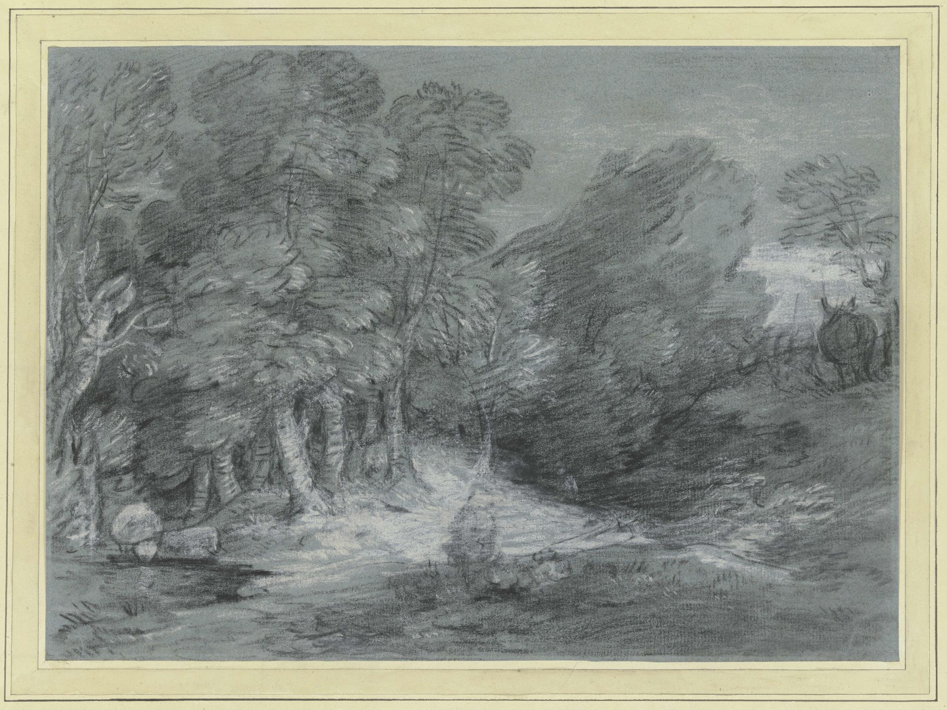 Forest landscape by Thomas Gainsborough