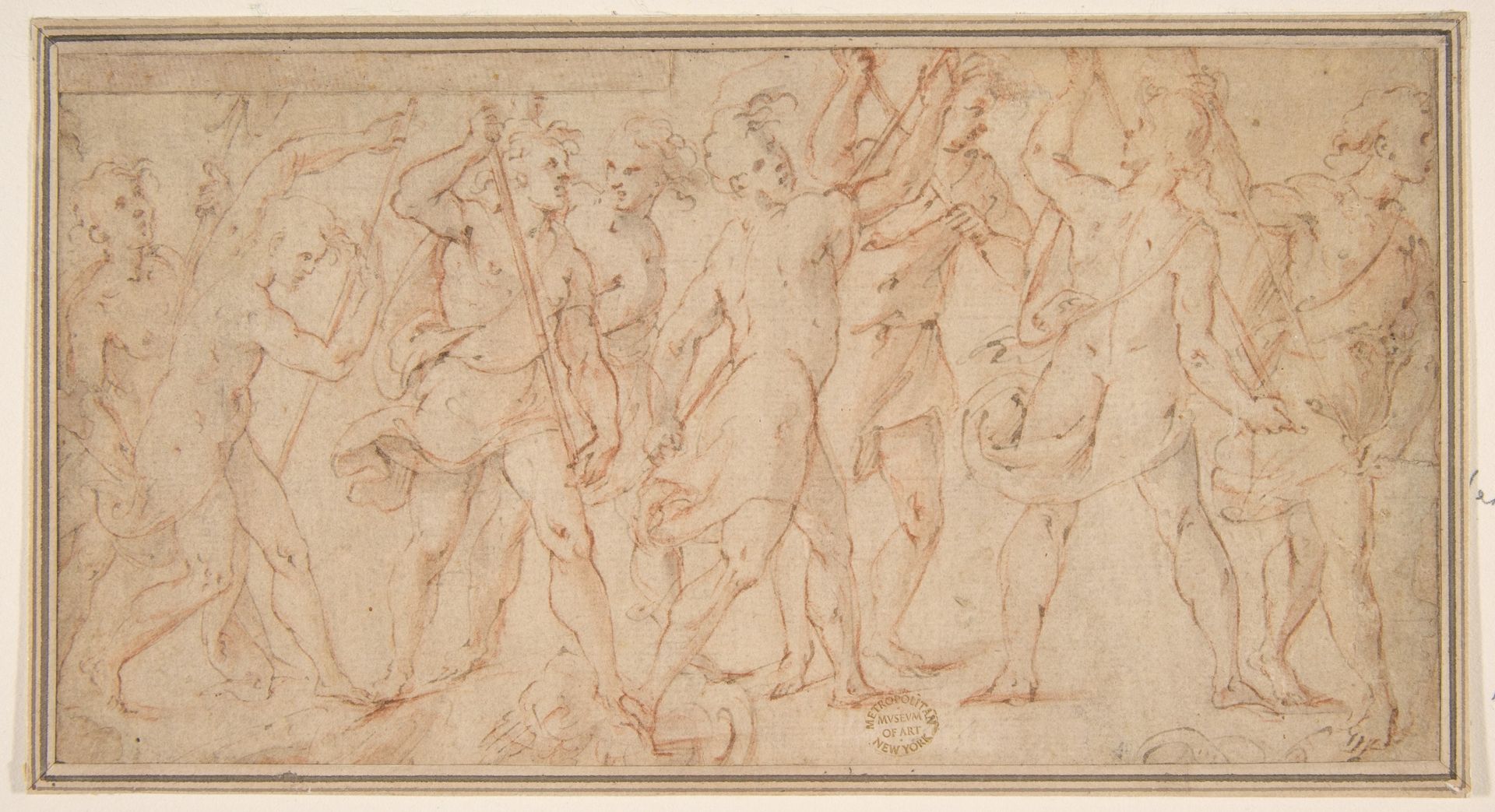 Procession of figures by Carlo Urbino