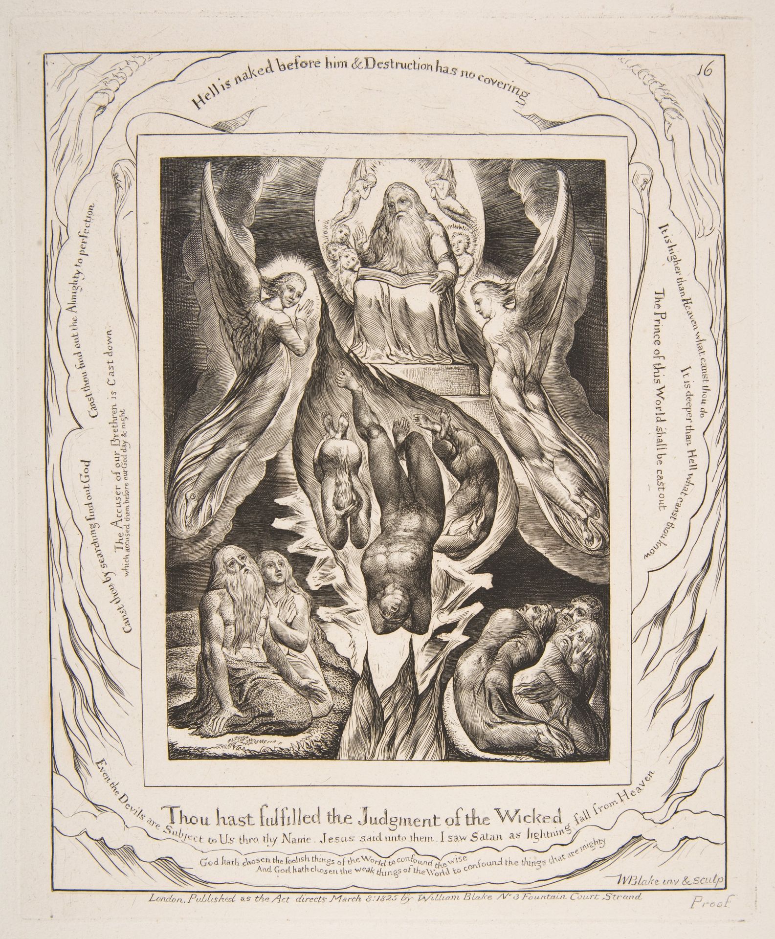 The Fall of Satan by William Blake