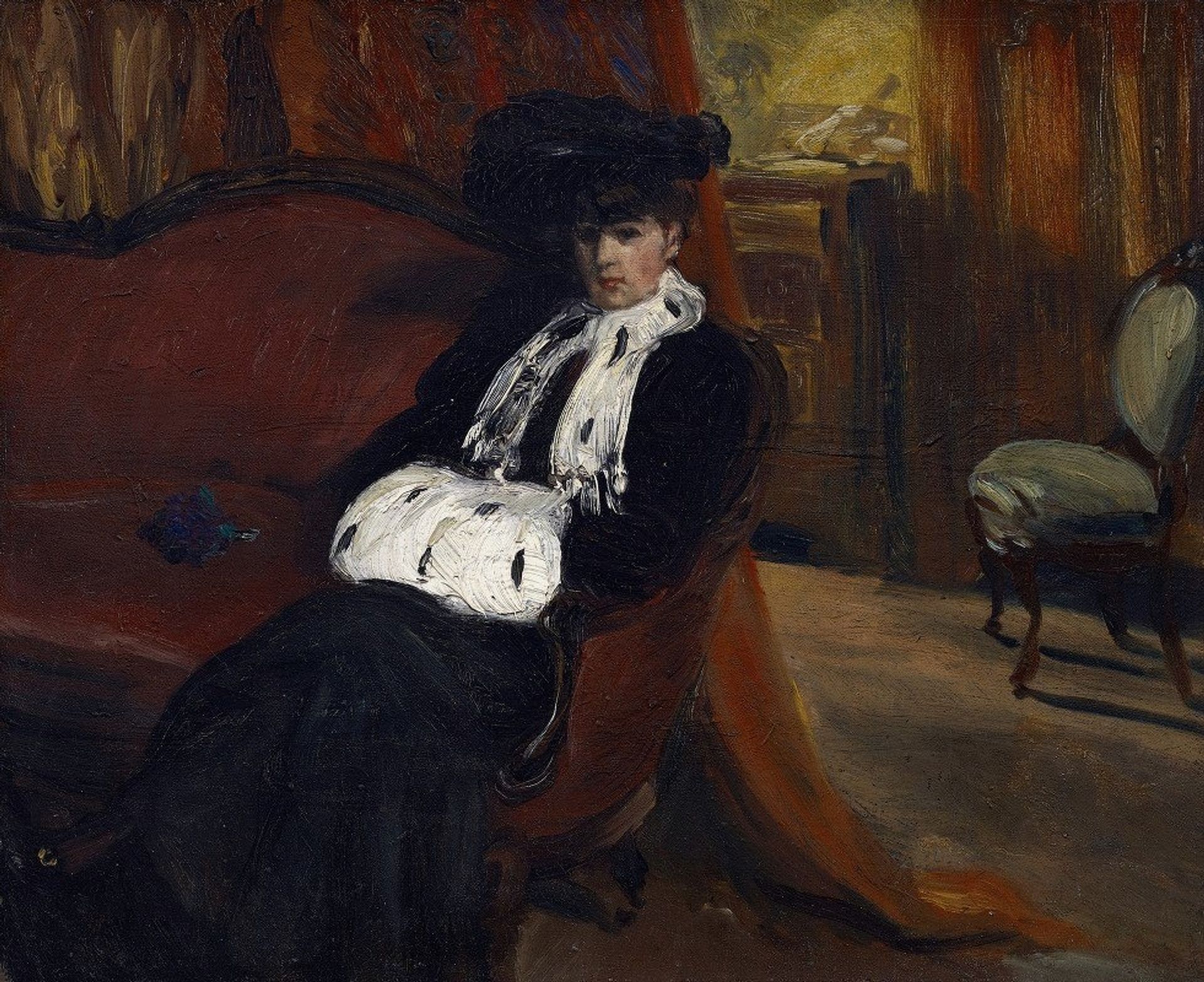 The Ermine Muff by William James Glackens