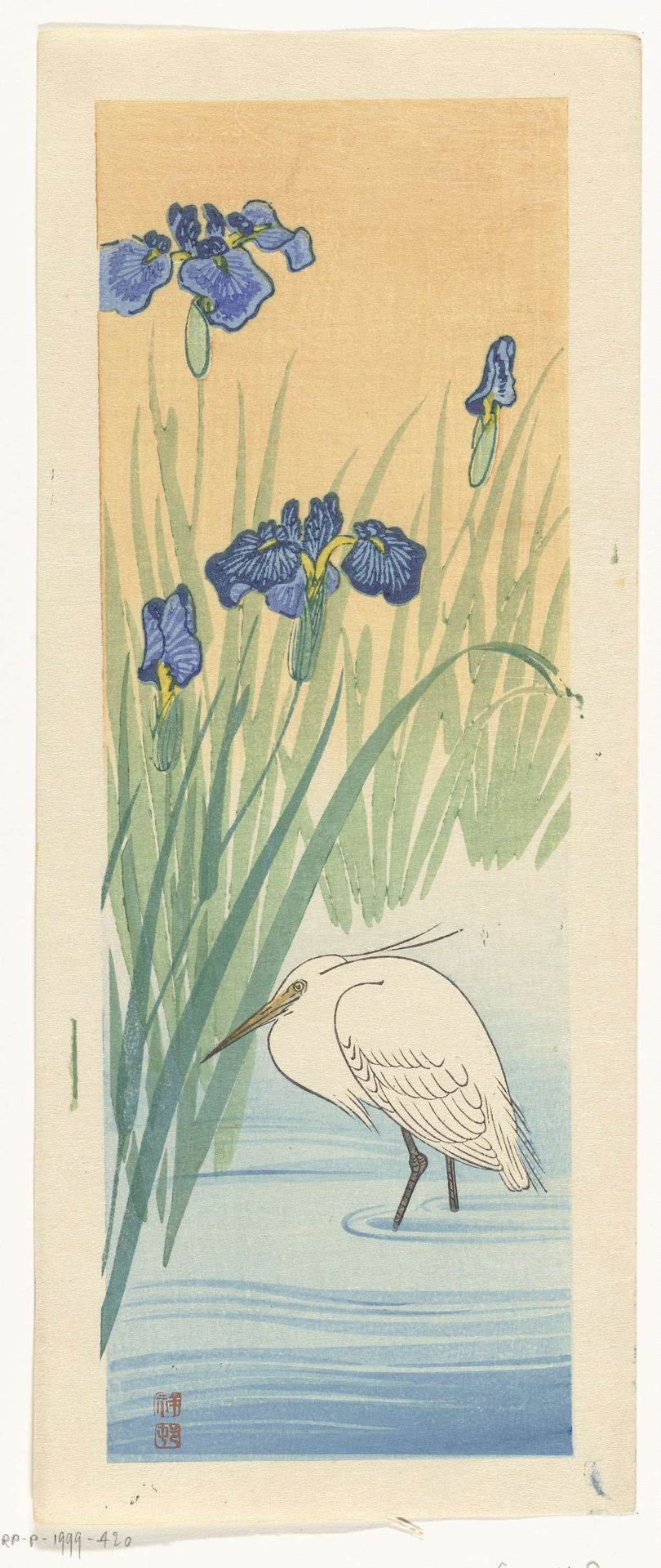 Zilverreiger by Ohara Koson