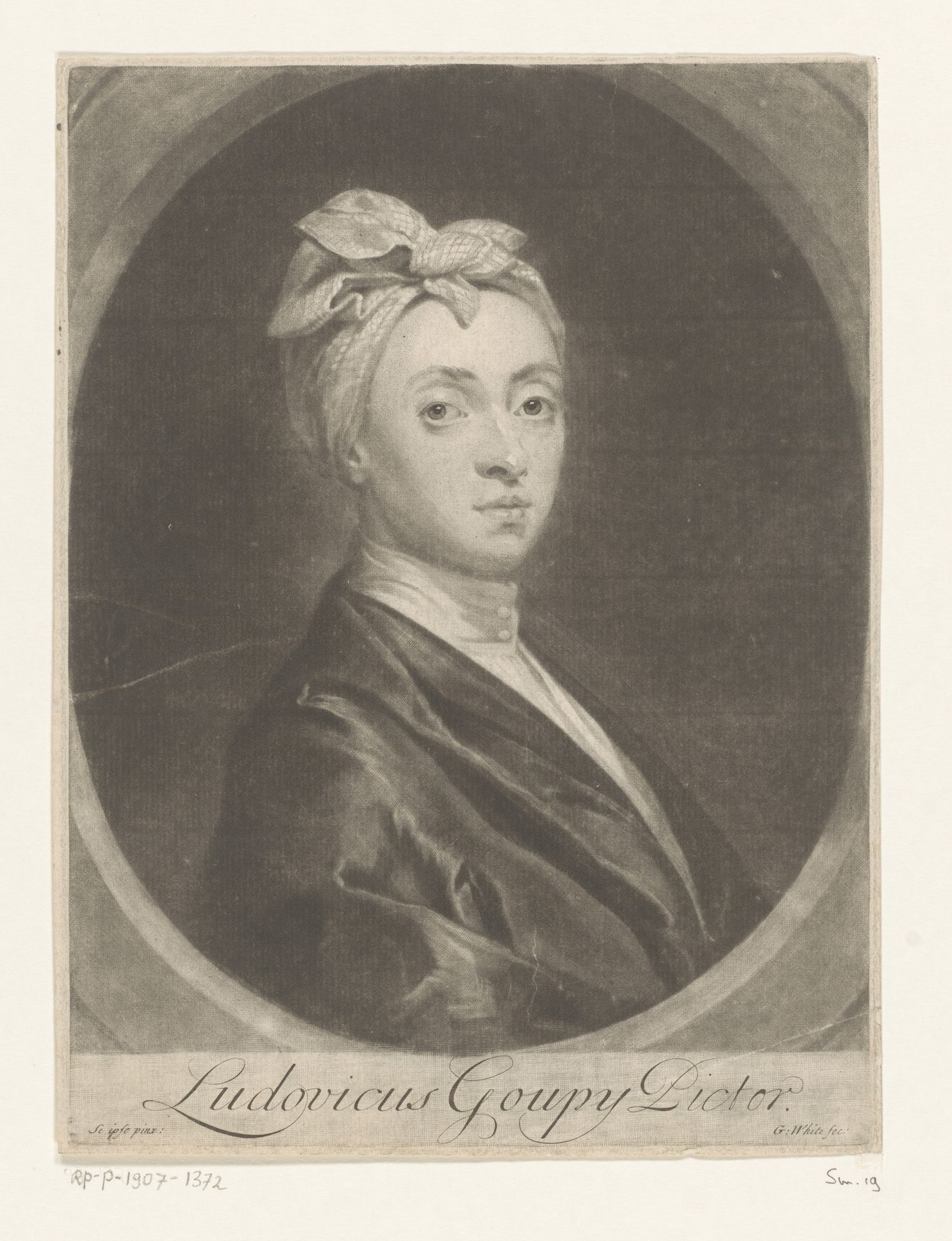 Portret van Louis Goupy by George White