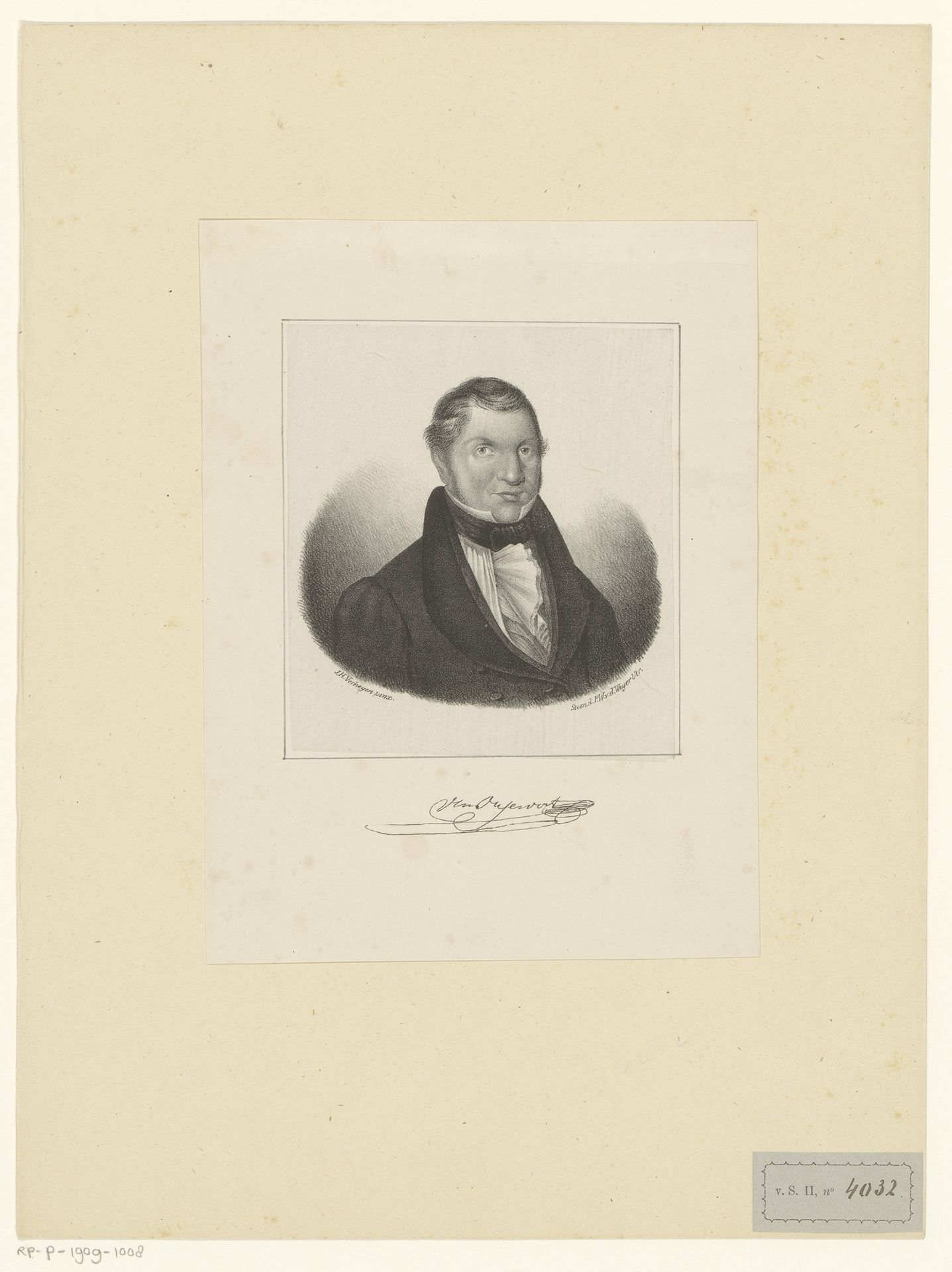 Portret van Anthonius Gerardus van Onsenoort by Pieter Wilhelmus van de Weijer