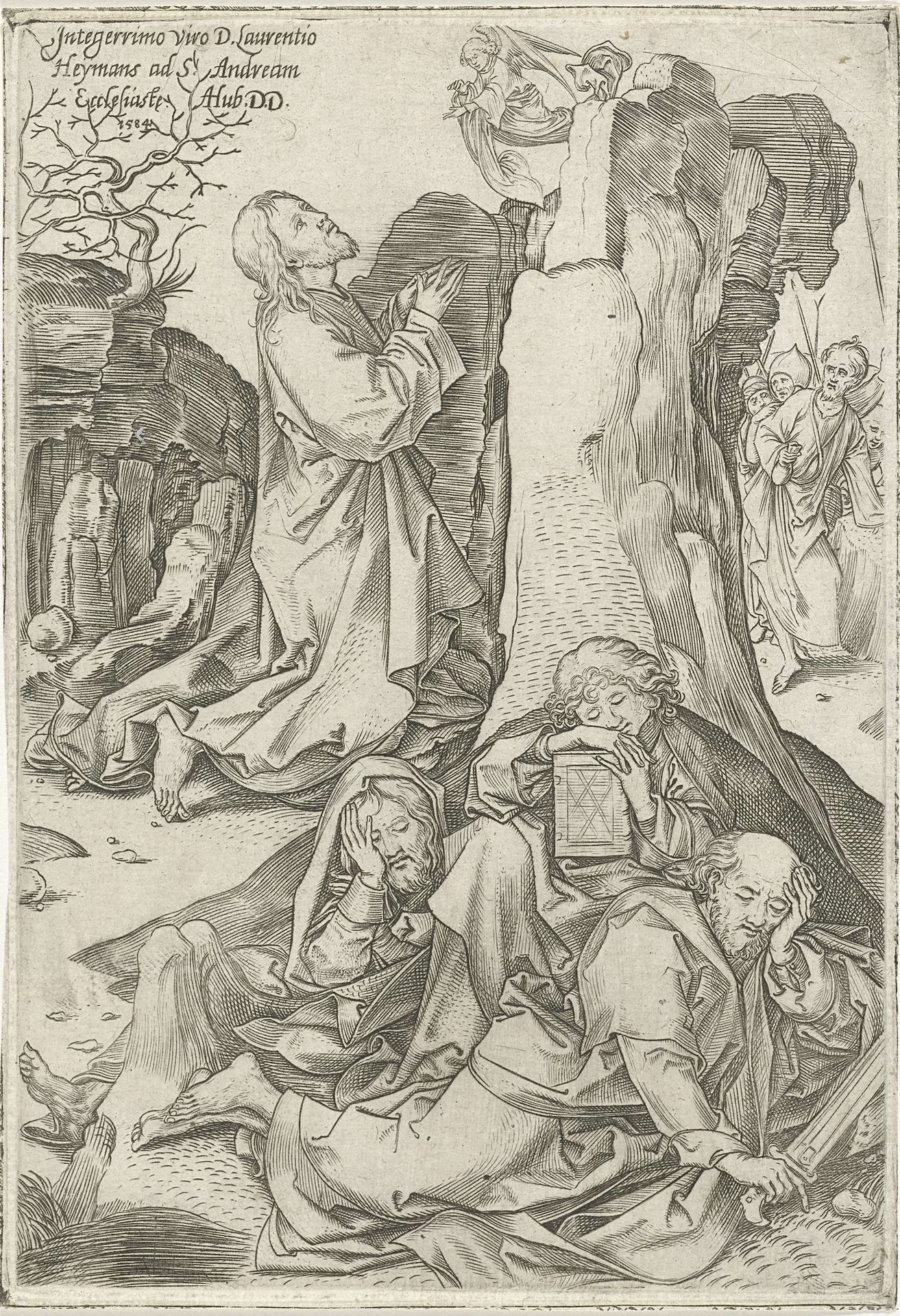 Christus in de hof van Getsemane by Adriaen (I) Huybrechts