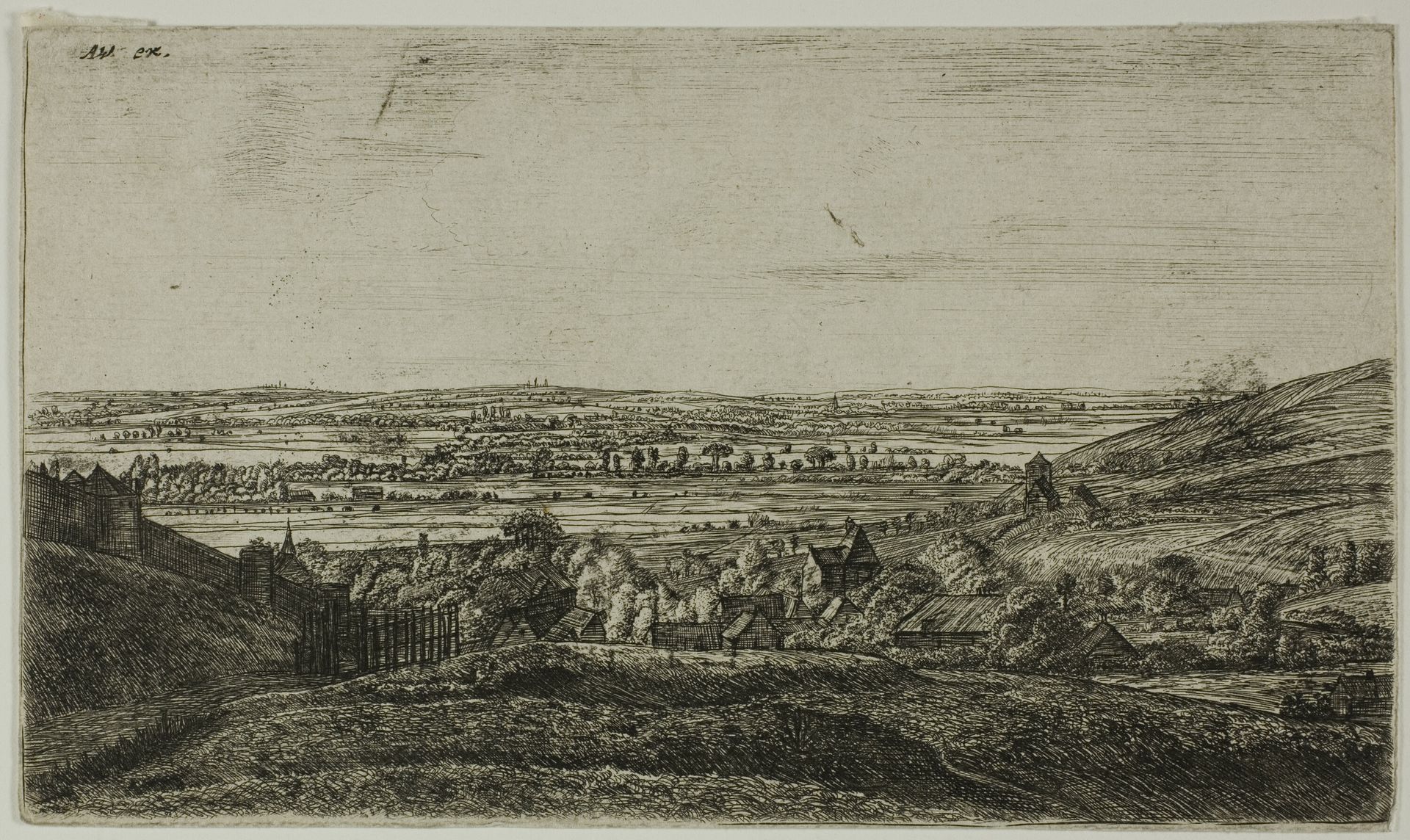 A Town in a Valley by Anthonie Waterloo