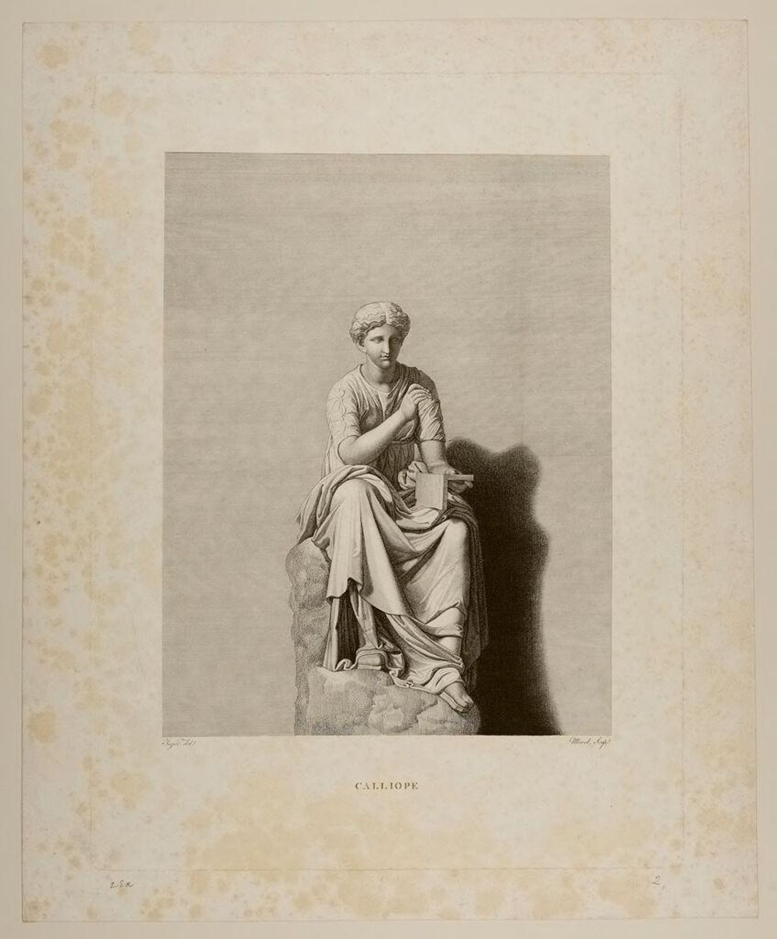 Statue: Calliope by Antoine Alexandre Morel