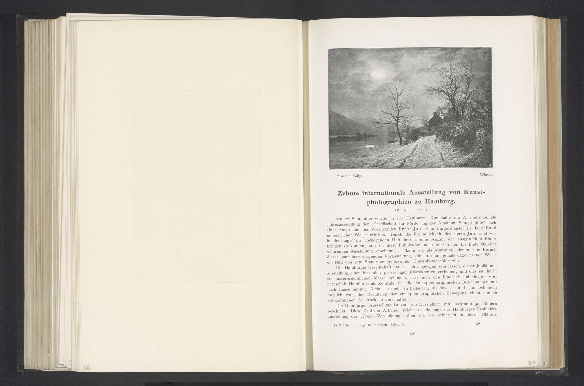 Winterlandschap by Léonard Misonne