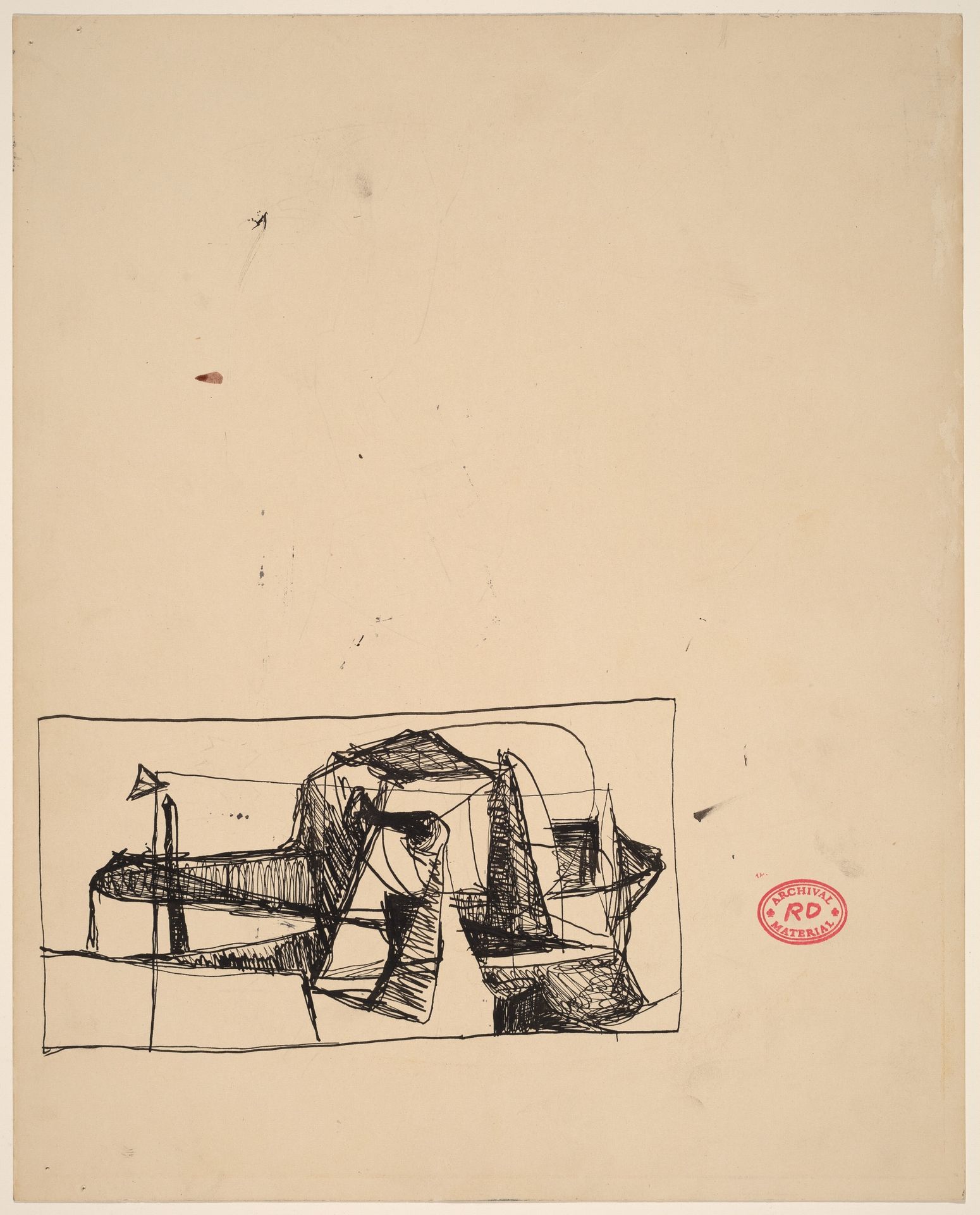 Untitled [abstract study] by Richard Diebenkorn