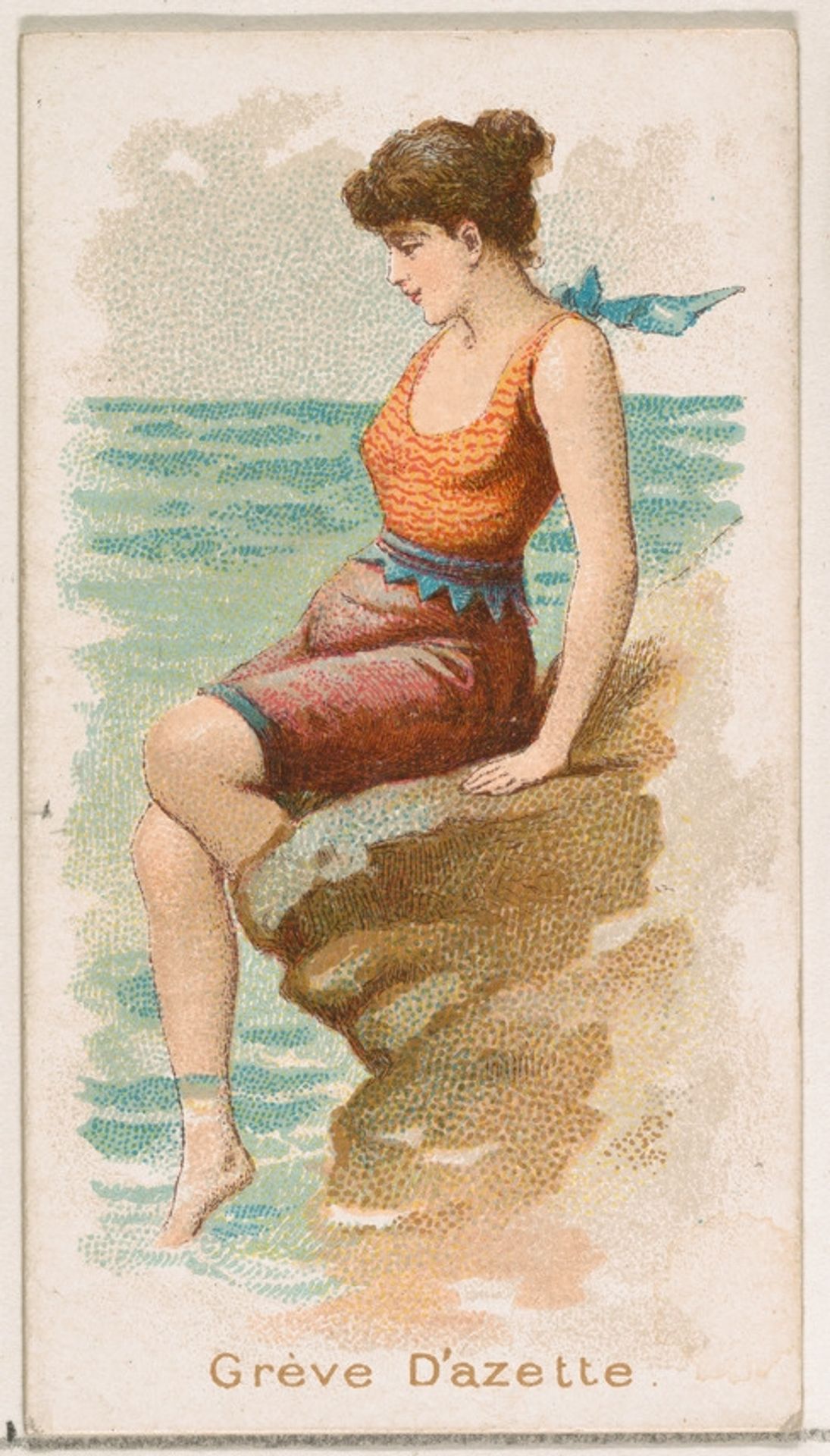 Grève d' Azette, from the Fancy Bathers series (N187) issued by Wm. S. Kimball & Co. by William S. Kimball & Company