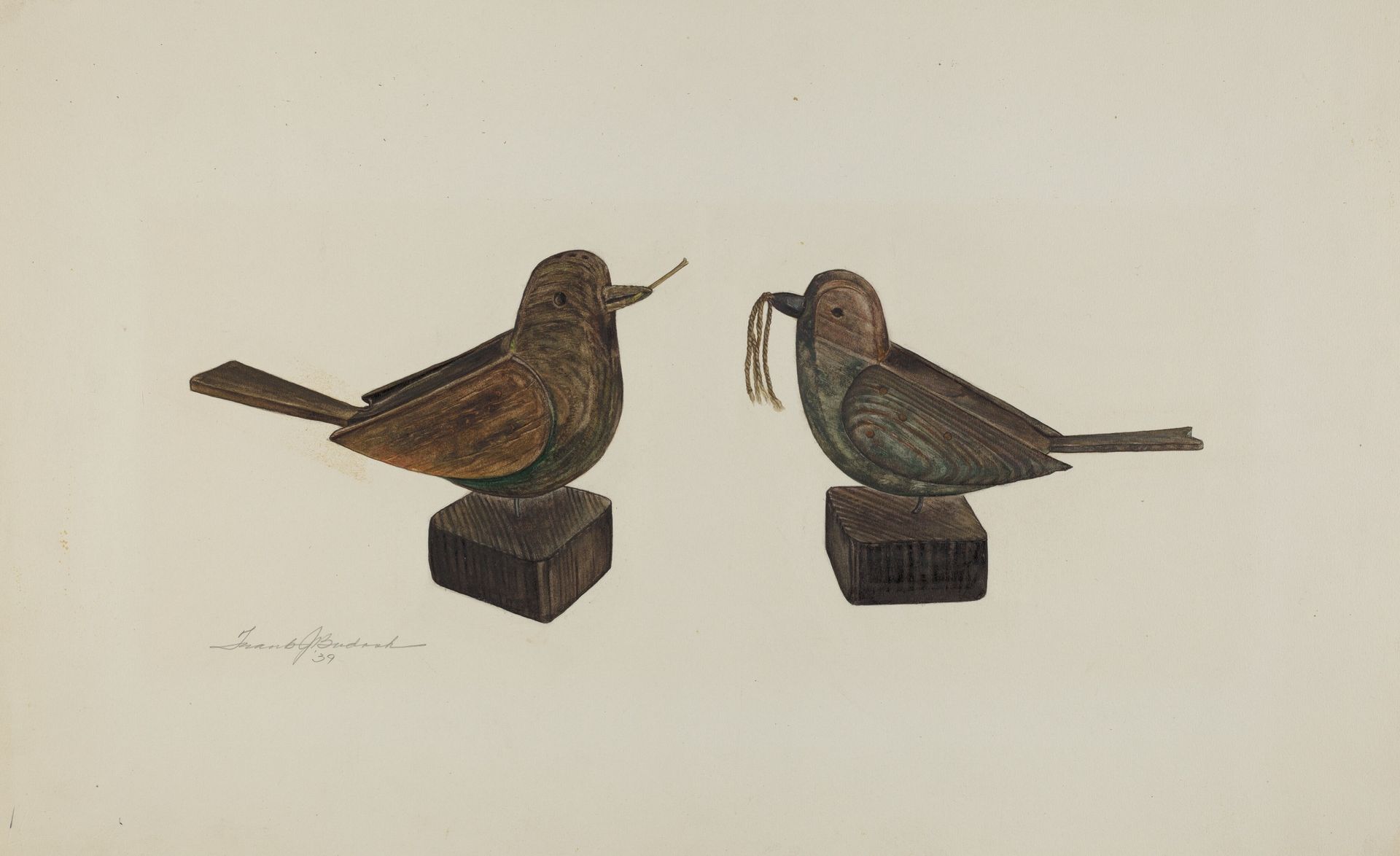 Toy Birds by Frank Budash