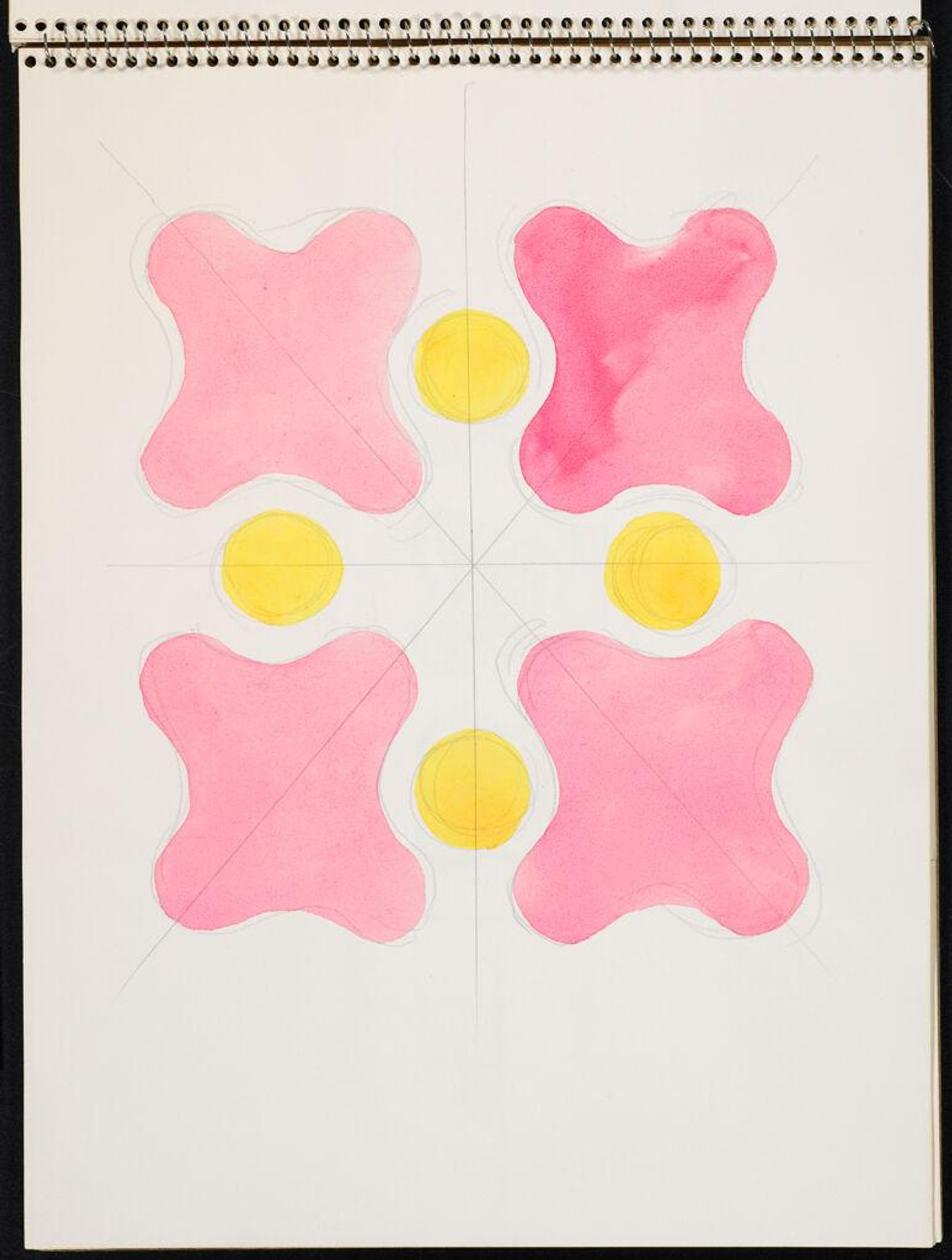 Untitled; verso: blank page by Paul Feeley