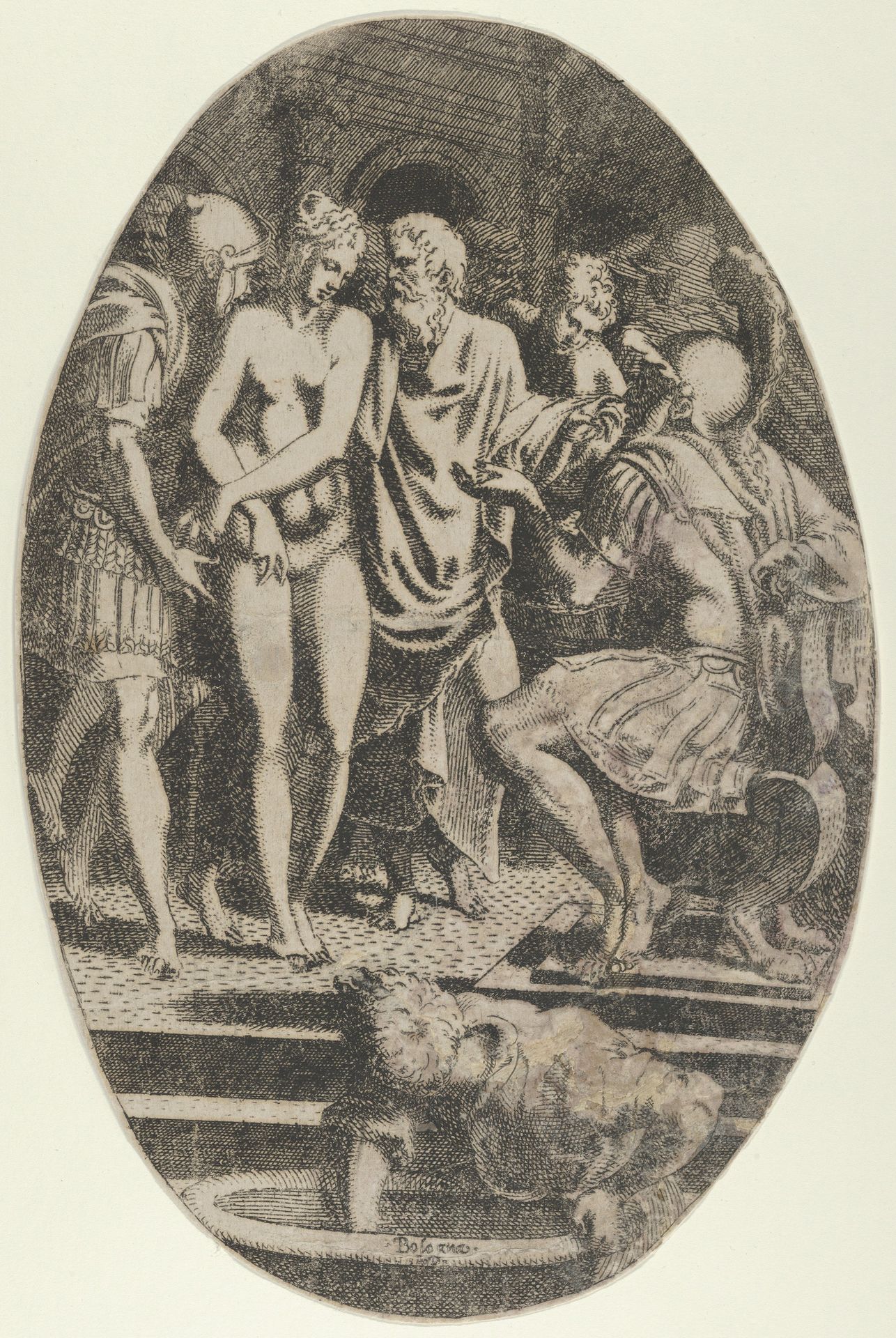 Timocleia Before Alexander by Léon Davent