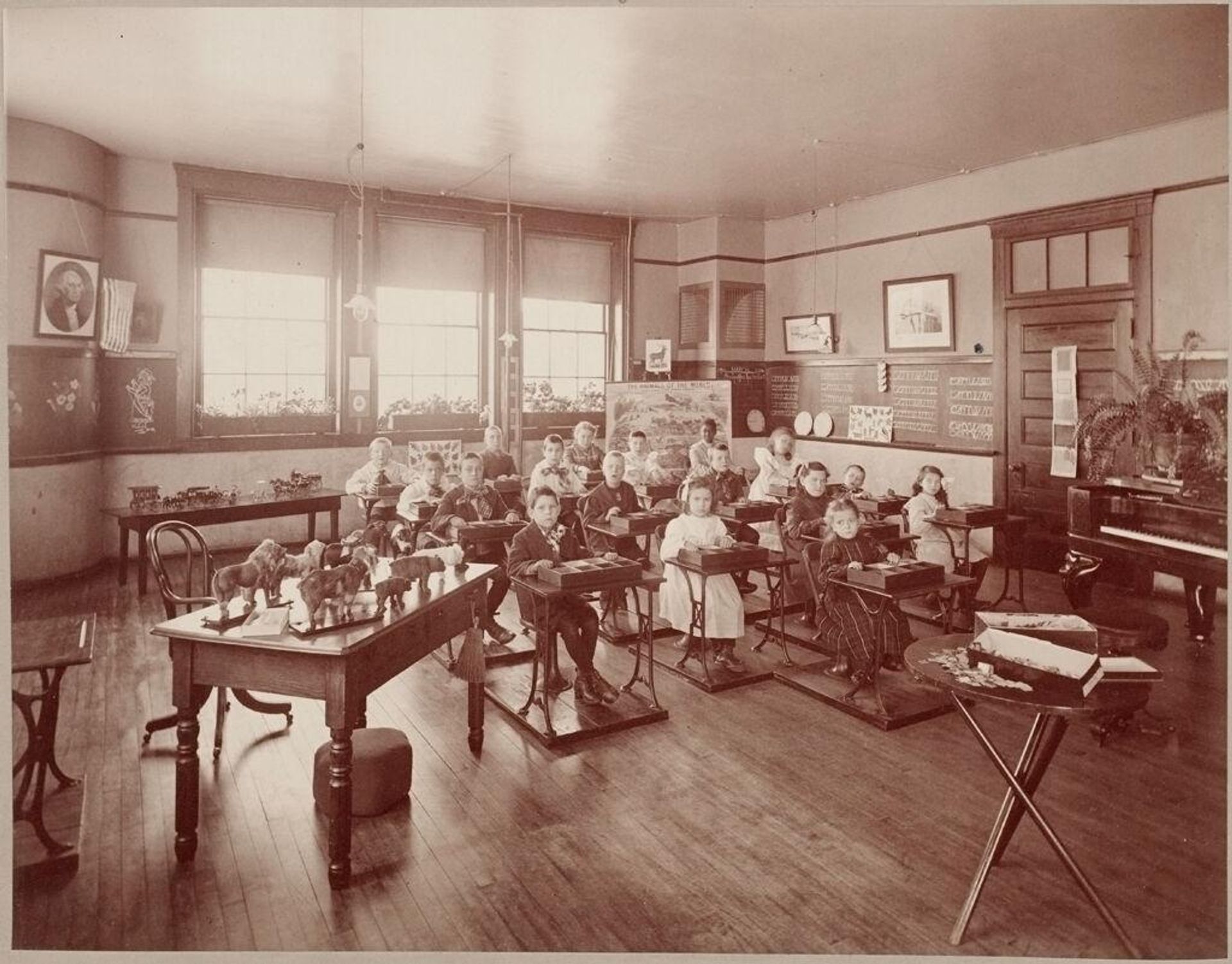 Defectives, Feeble-minded: United States. Massachusetts. Waverly. School for Feeble-minded: Massachusetts School for the Feeble-Minded.: Color Lesson. by William A. Webster