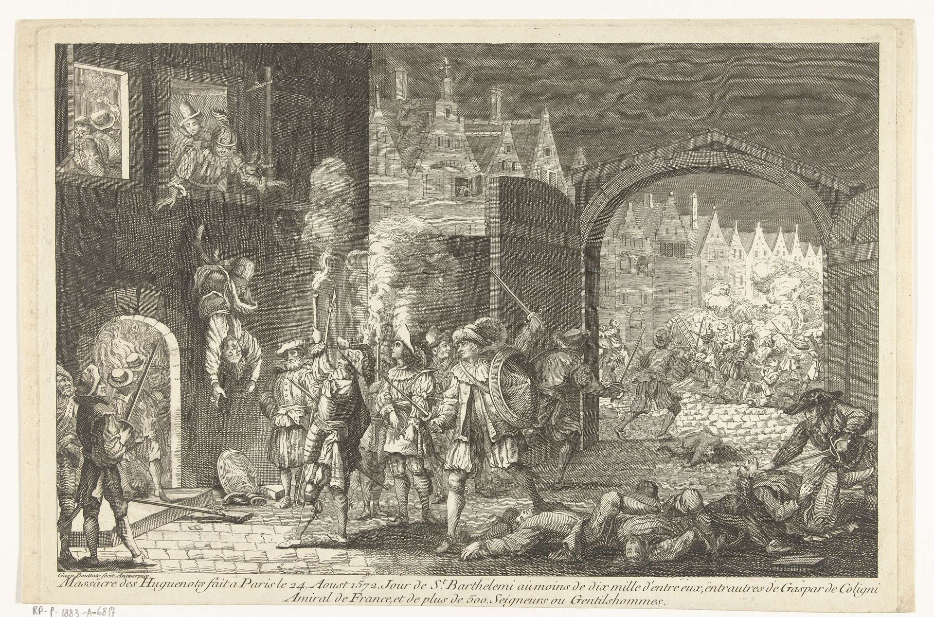 Bartholomeusnacht, 1572 by Gaspar Bouttats