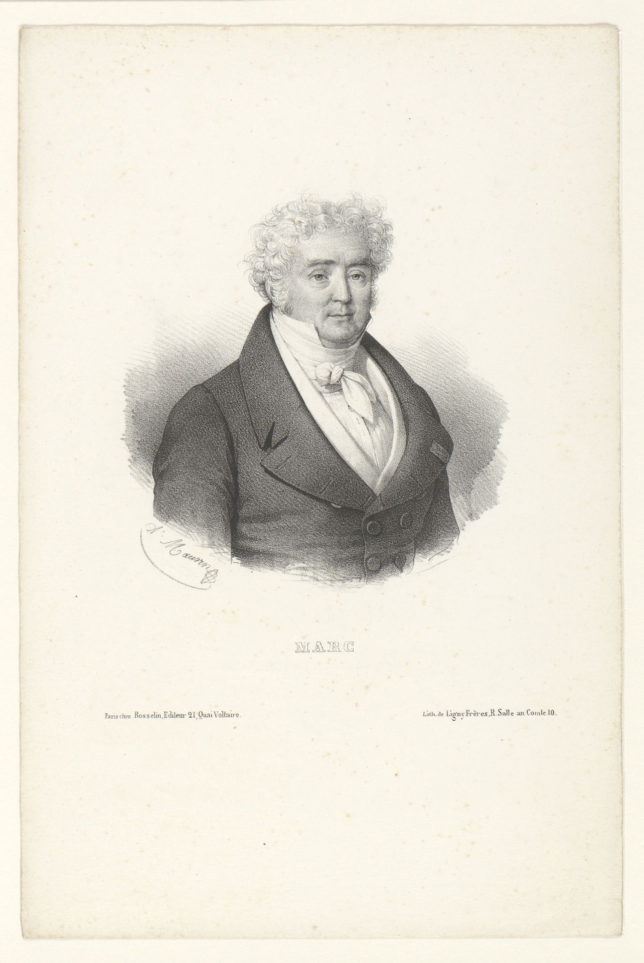 Portret van Charles Chrétien Henri Marc by Antoine Maurin