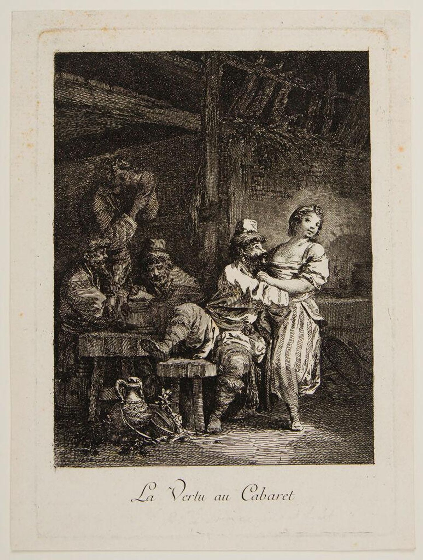 Virtue at the Tavern by Jean-Baptiste Le Prince
