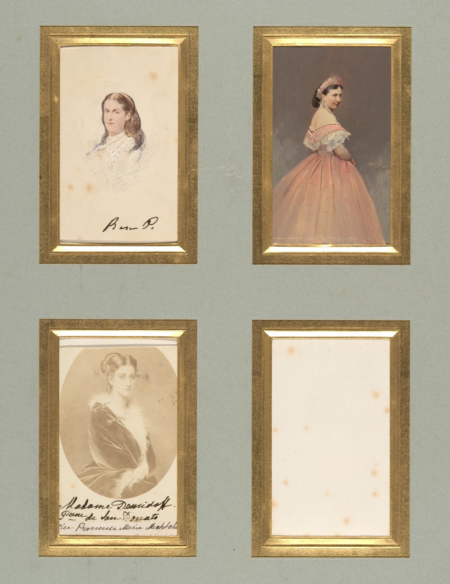 [Madame Demidoff and Unknown Sitters] by Pierre-Louis Pierson