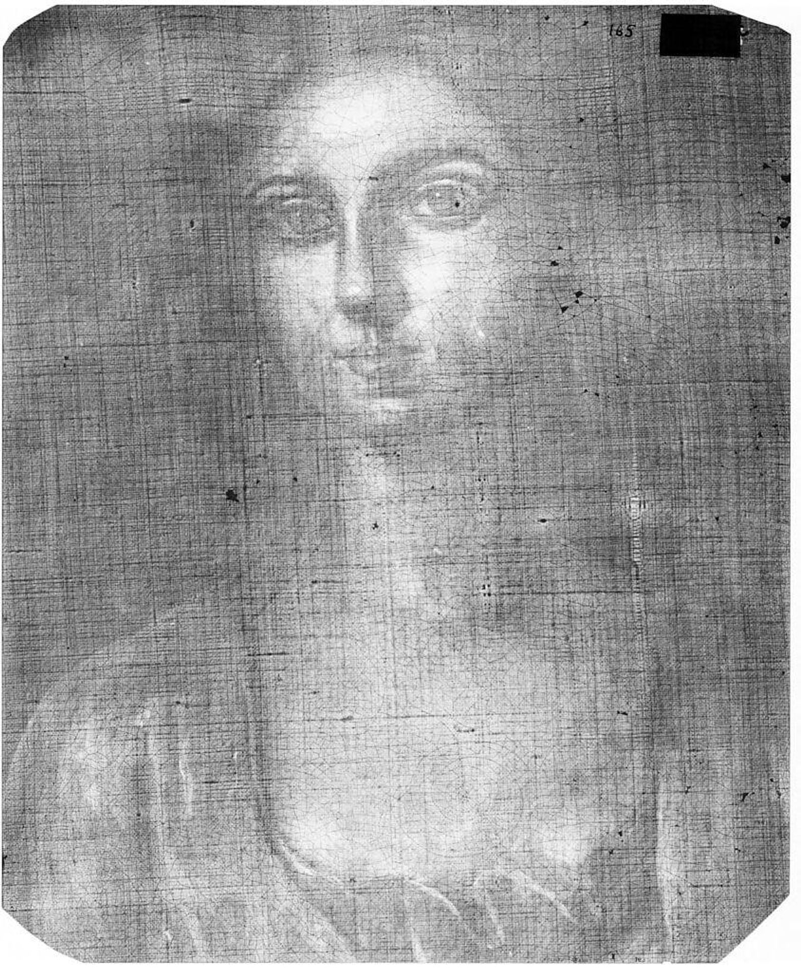 X-radiograph(s) of "Mary Hall Wentworth" by Artist of original: Attributed to John Smibert