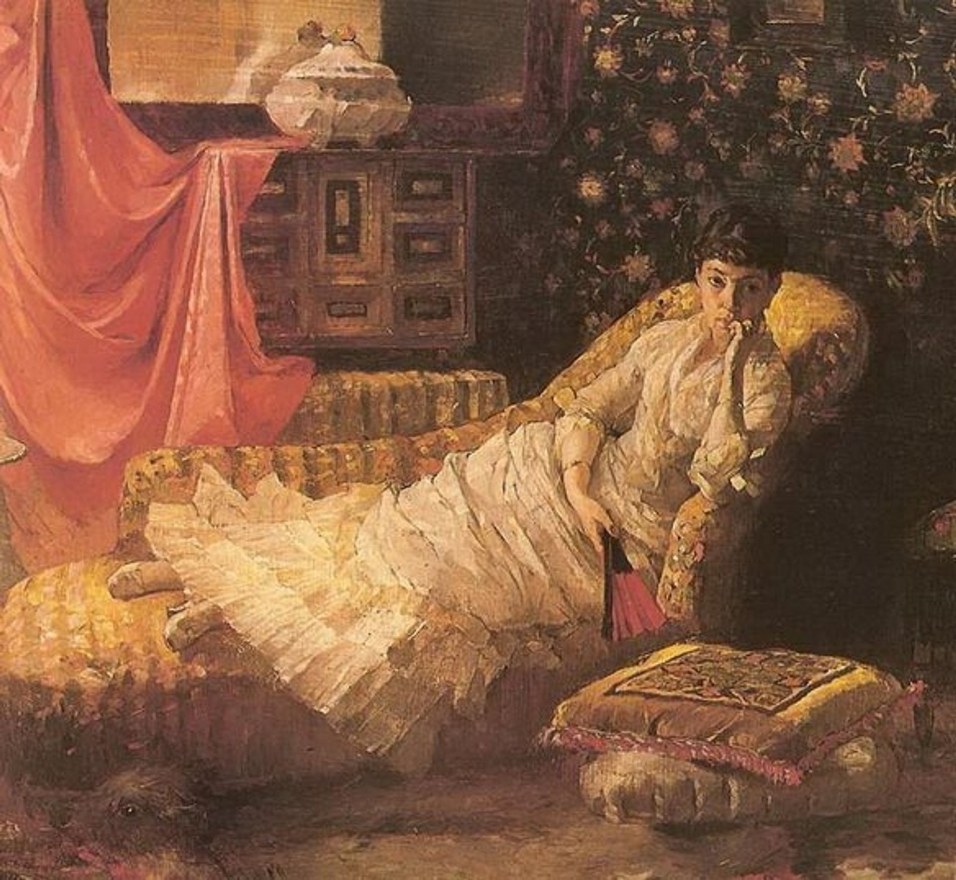 Portrait of Maria Dragoumi by Polychronis Lembesis