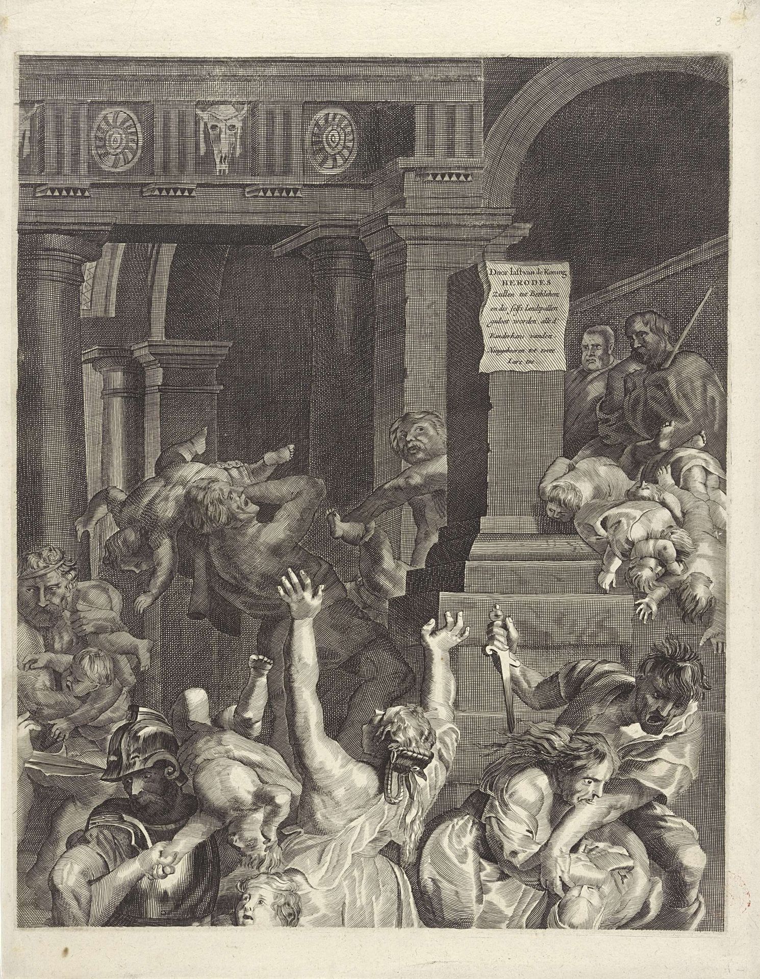 Kindermoord te Betlehem, rechtsboven by Anonymous