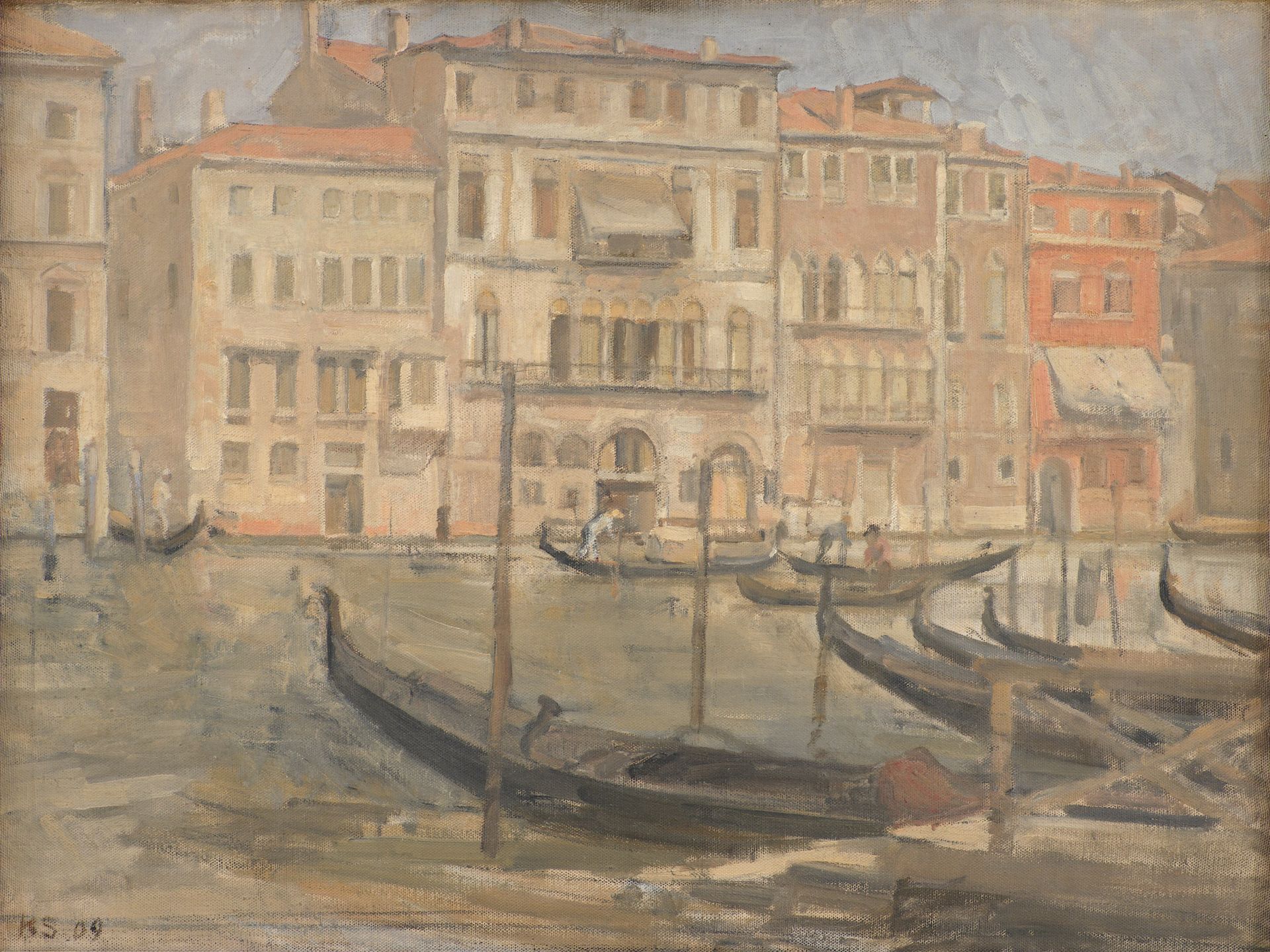 Ved Canal Grande i Venedig by Karl Schou