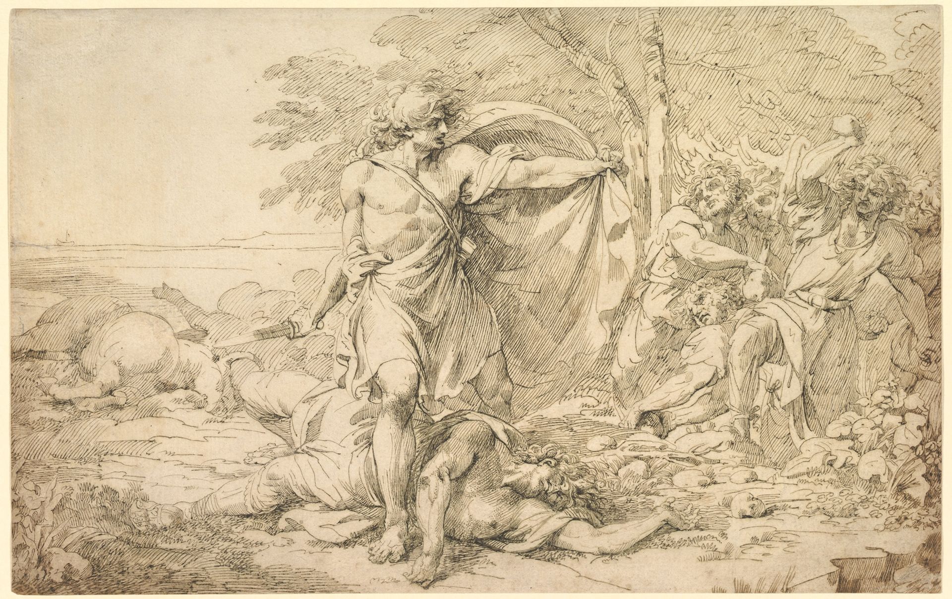 Classical Subject: Possibly the Aftermath of a Battle by John Hamilton Mortimer