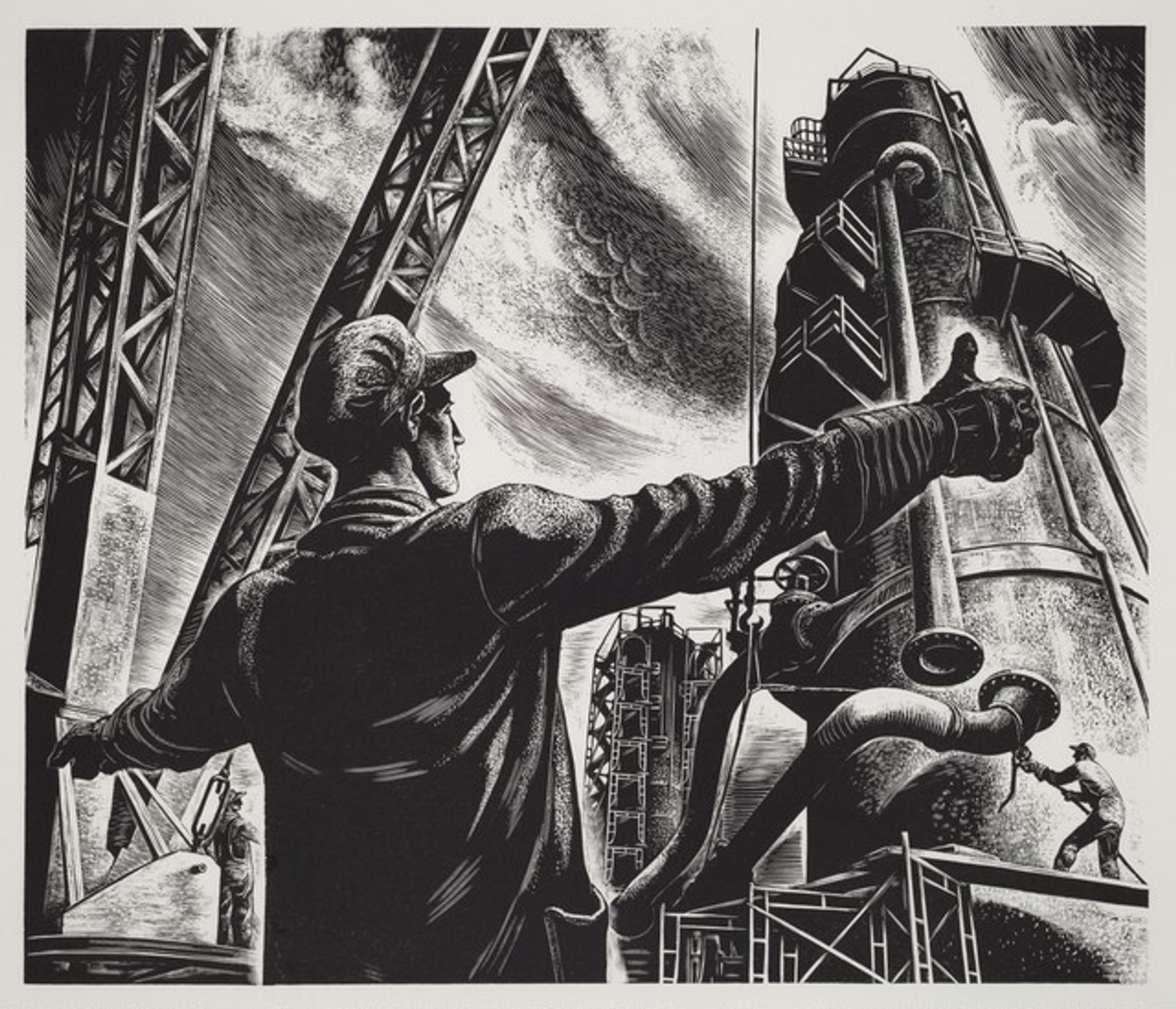 Untitled (Refinery Exterior) by Lynd Kendall Ward