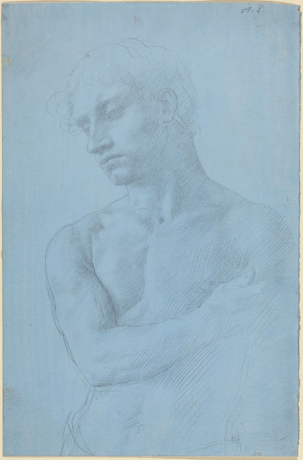 Bust of Nude Man by Alphonse Legros