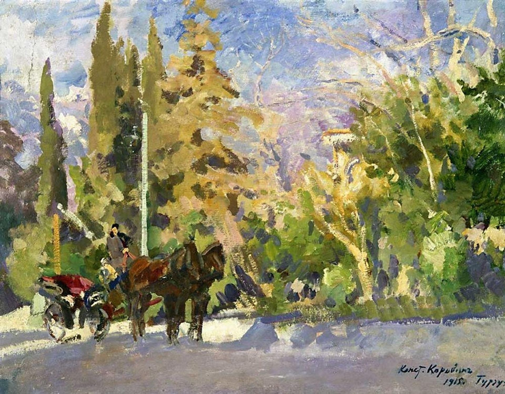 Gurzuf by Konstantin Alexeevich Korovin