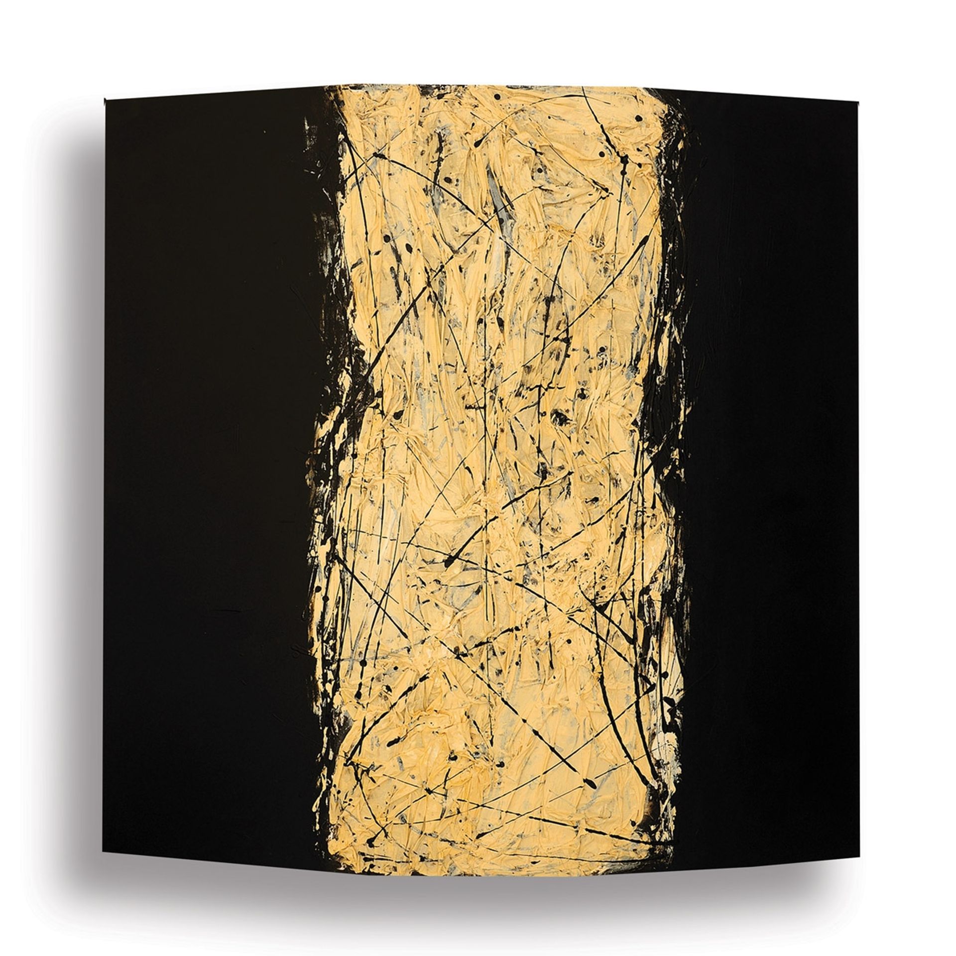 Black with White Fabric by Rashid Al Khalifa