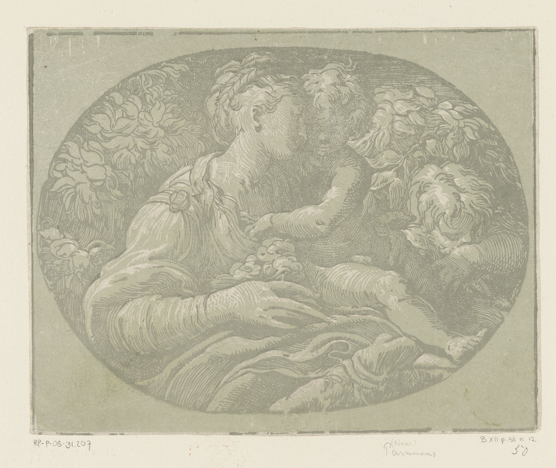 Maria met Kind en Johannes de Doper by Antonio da Trento