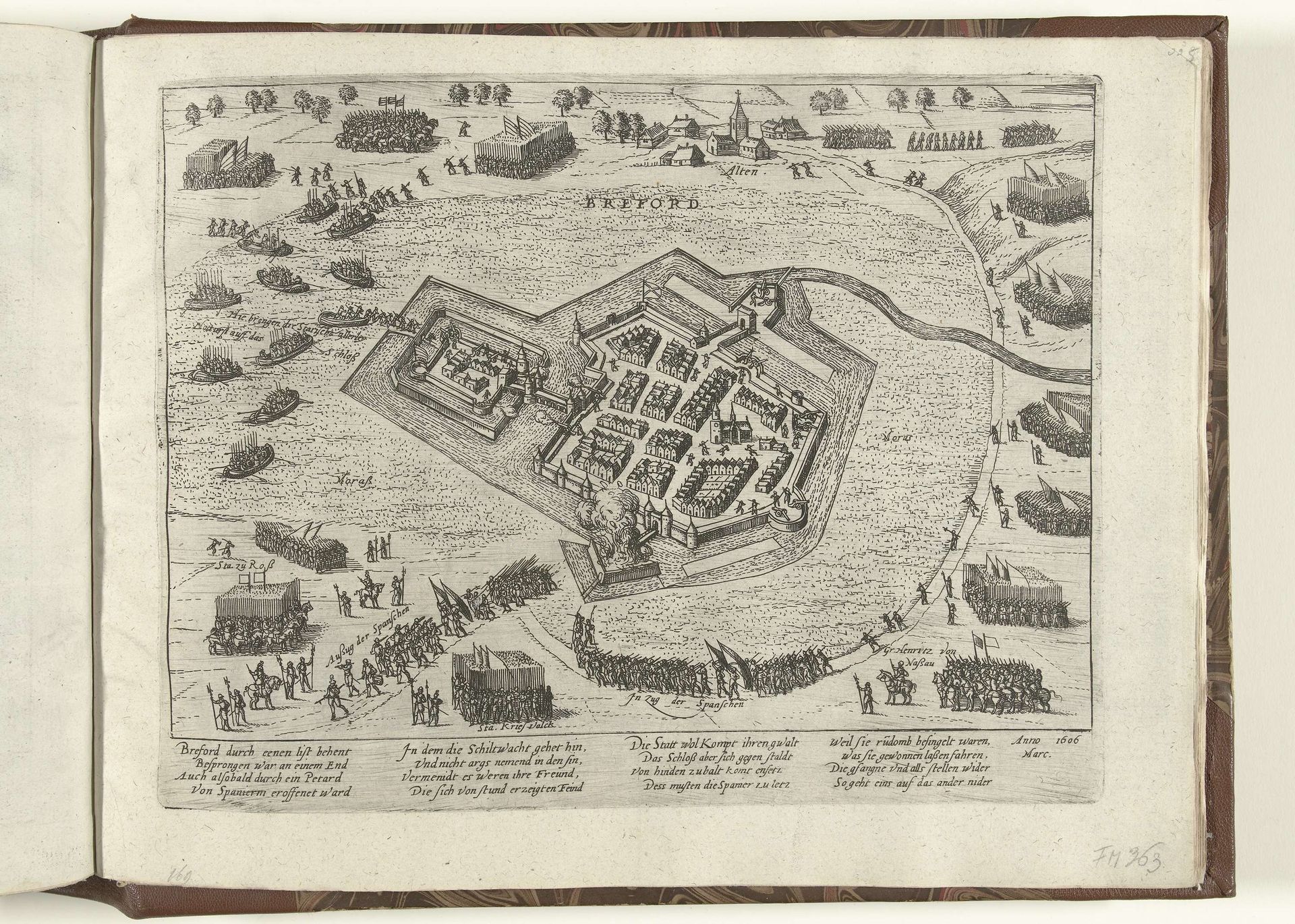 Ontzet van Bredevoort, 1606 by Frans Hogenberg