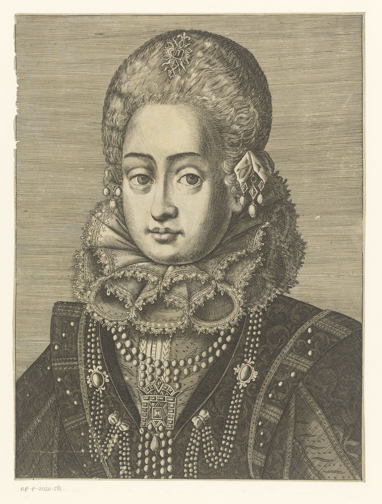 Portret van Anna van Tirol by Johannes Eillarts