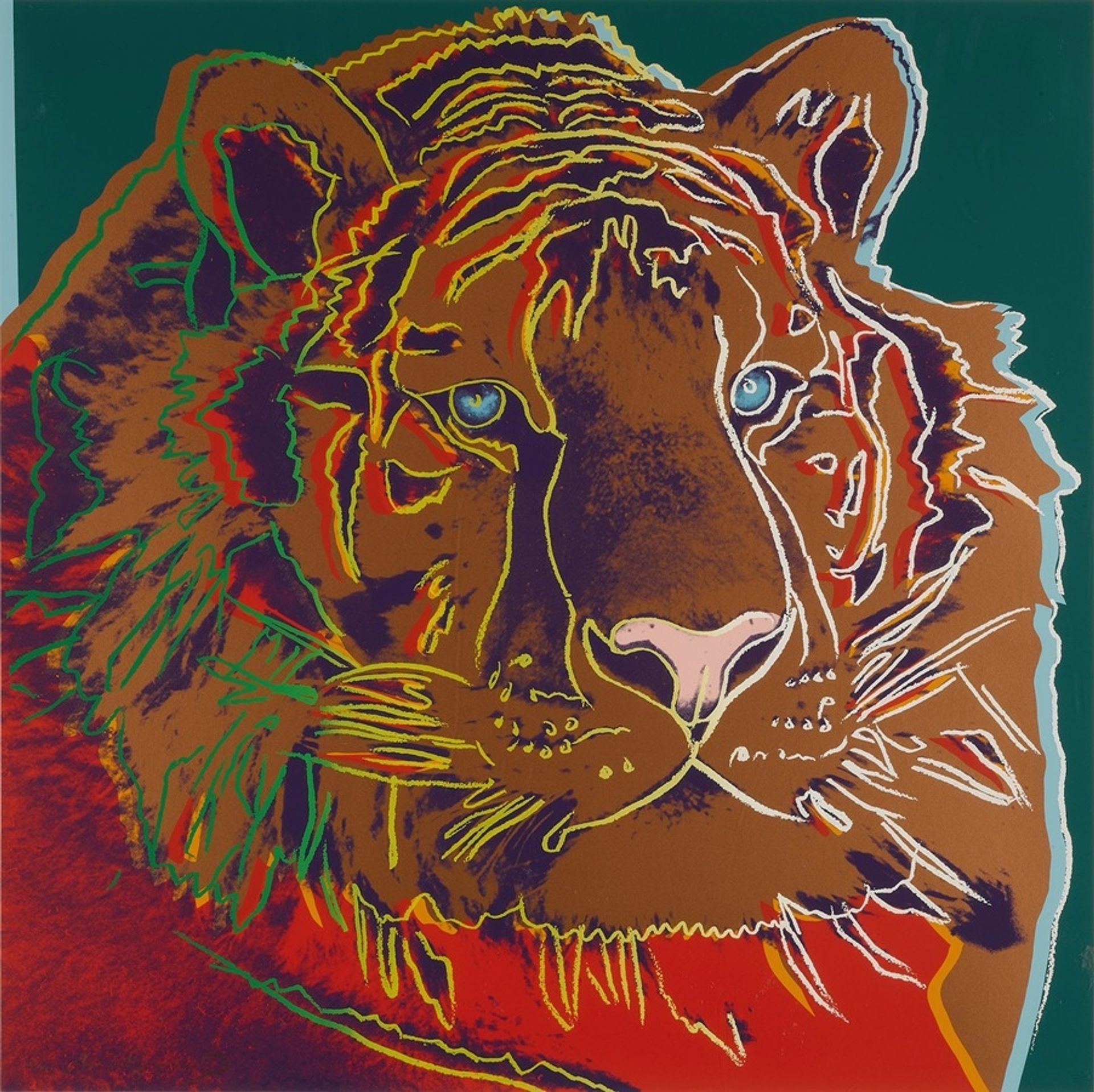 Siberian Tiger, from Endangered Species by Andy Warhol