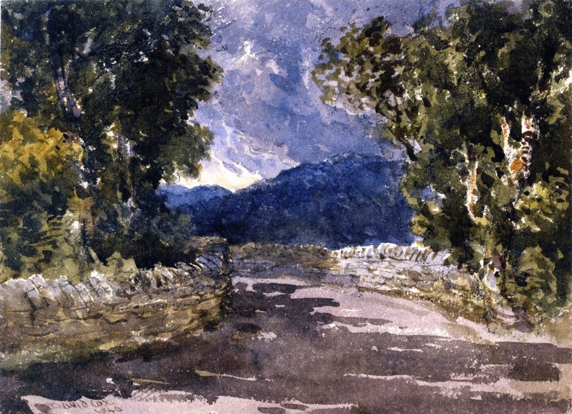 A Welsh Road by David Cox