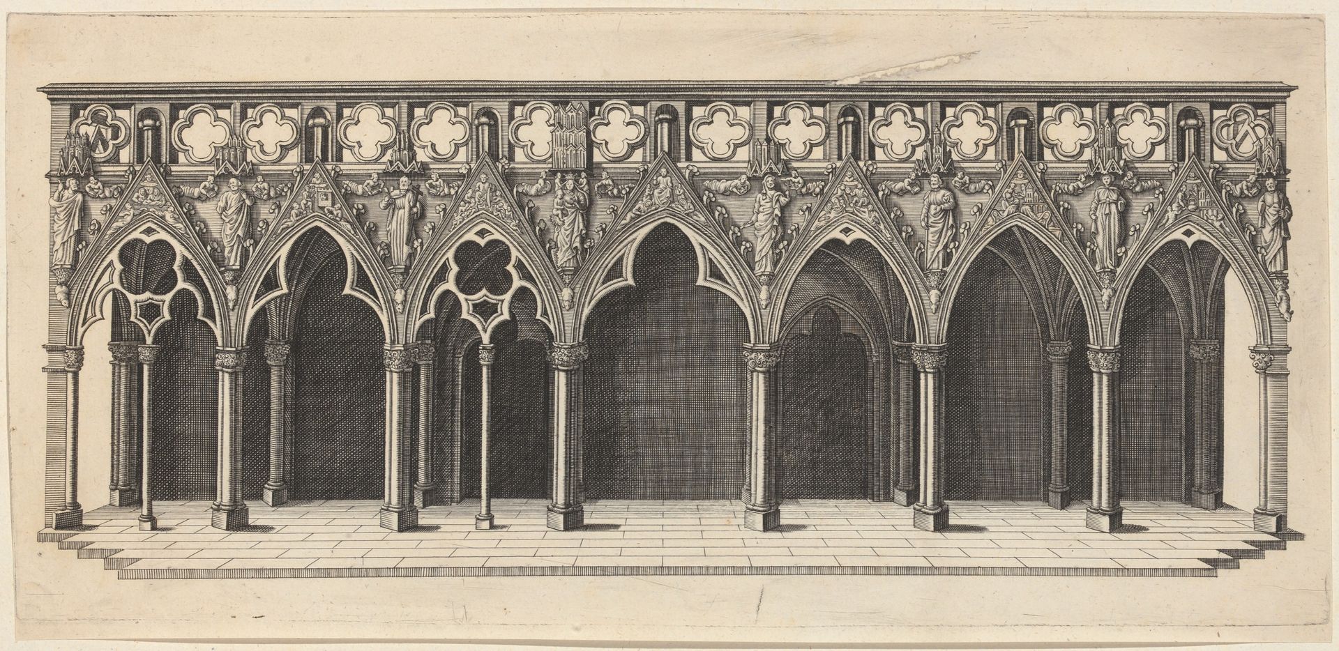 Interior of Strasbourg Cathedral Showing the Choir Screen by Johann Jakob Arhardt