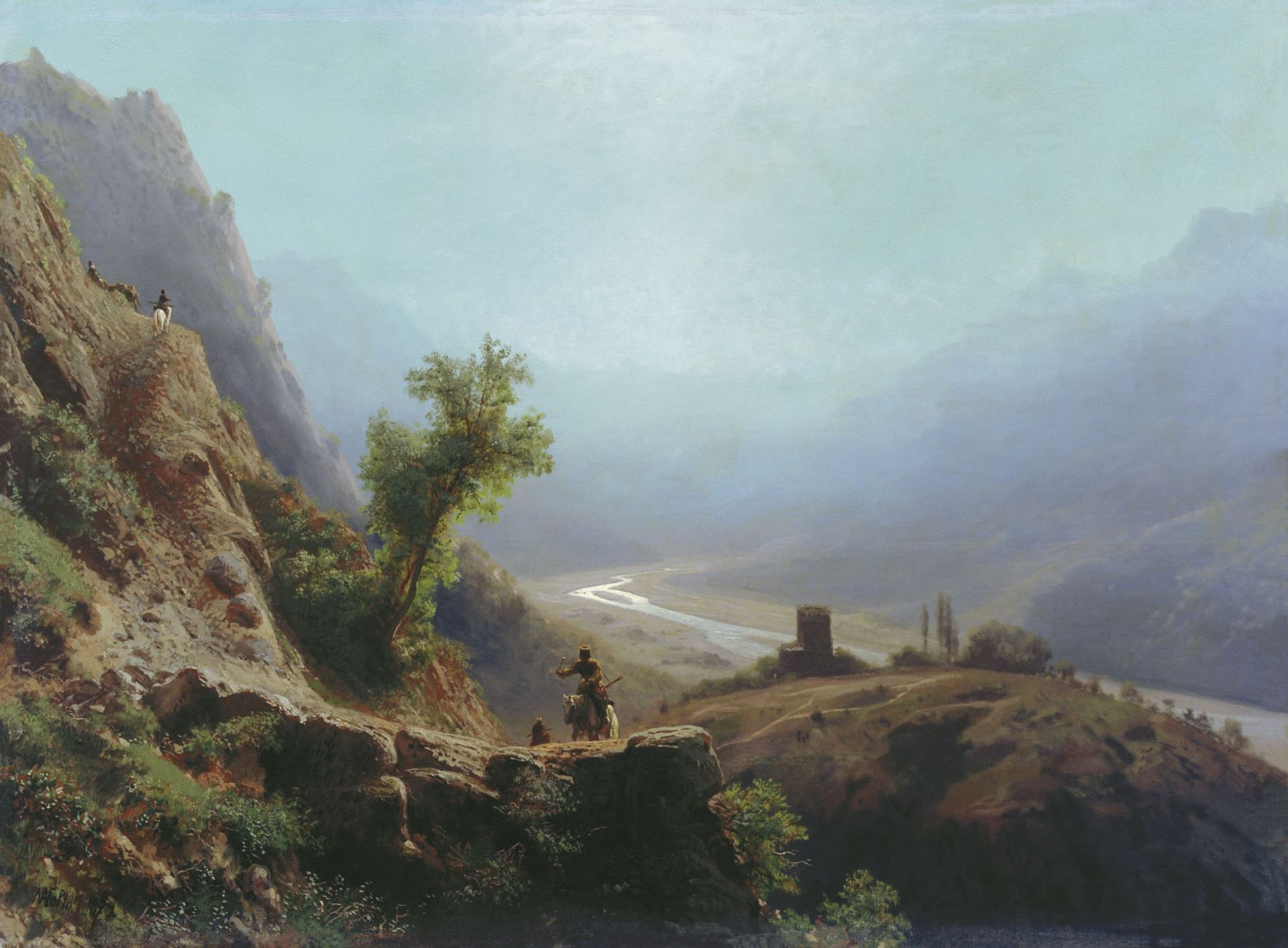 On the Caucasus Mountains by Lev Lagorio
