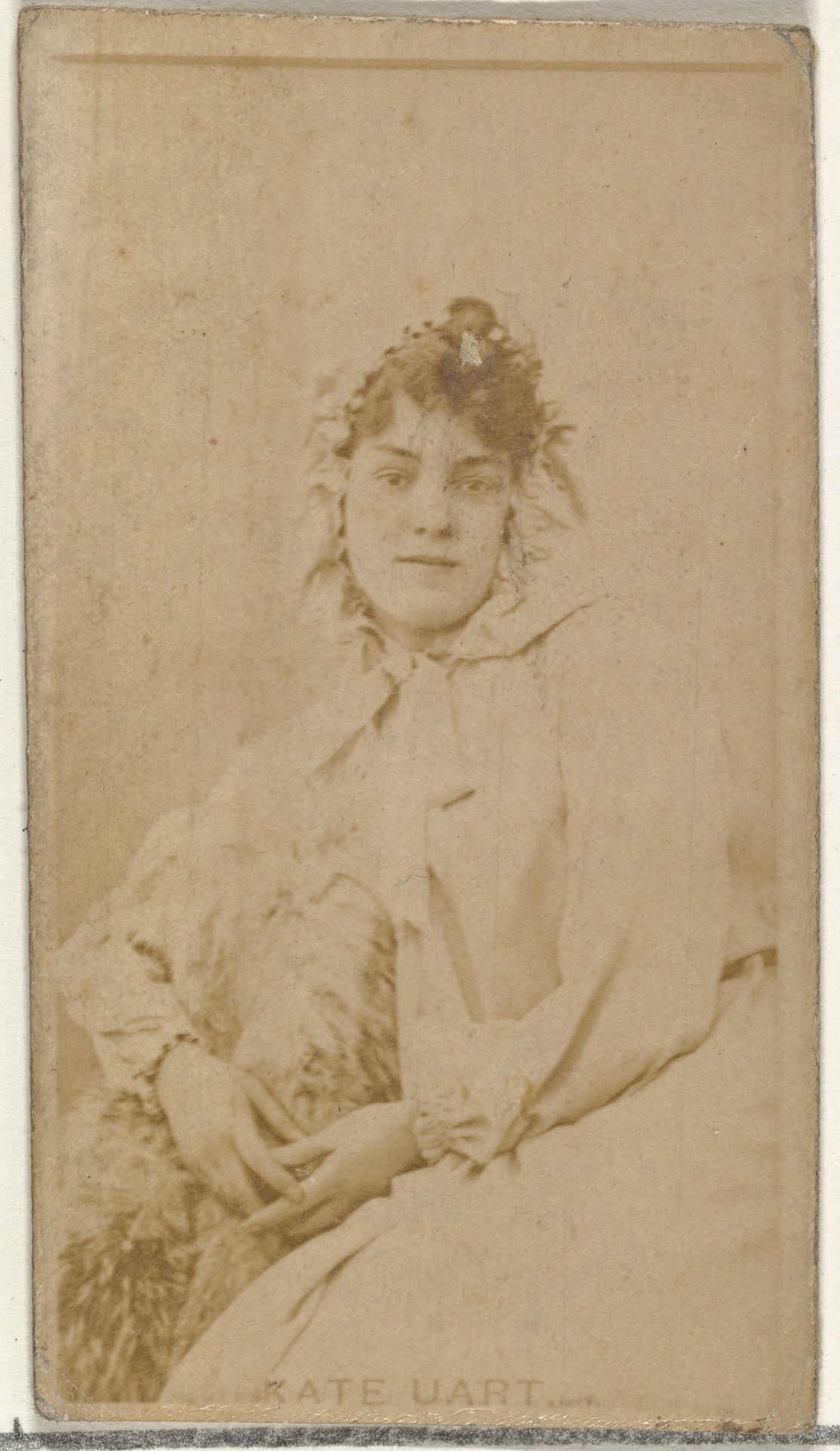 Kate Uart, from the Actors and Actresses series (N145-8) issued by Duke Sons & Co. to promote Duke Cigarettes by W. Duke, Sons & Co.