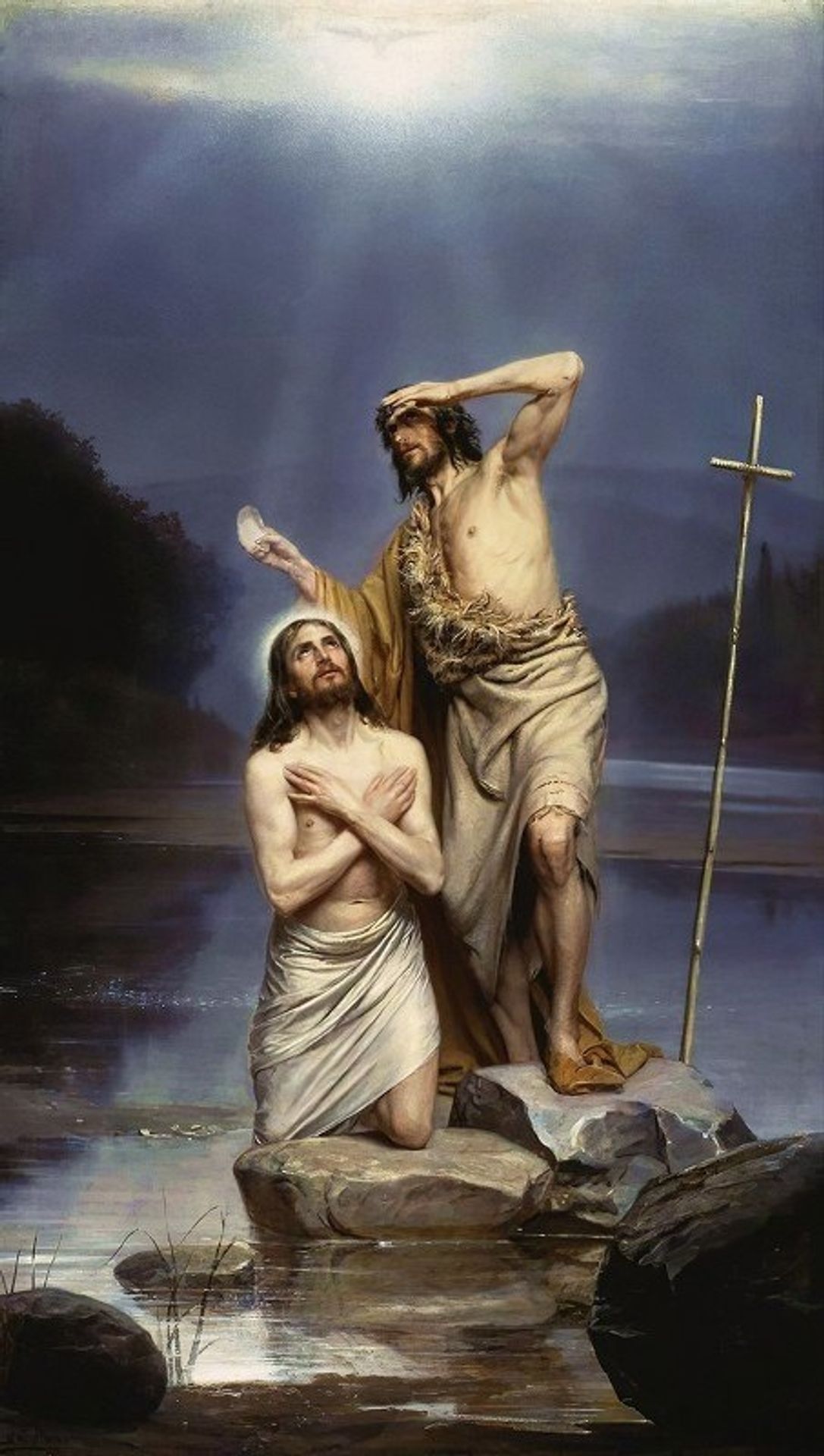 The Baptism of Christ by Carl Bloch