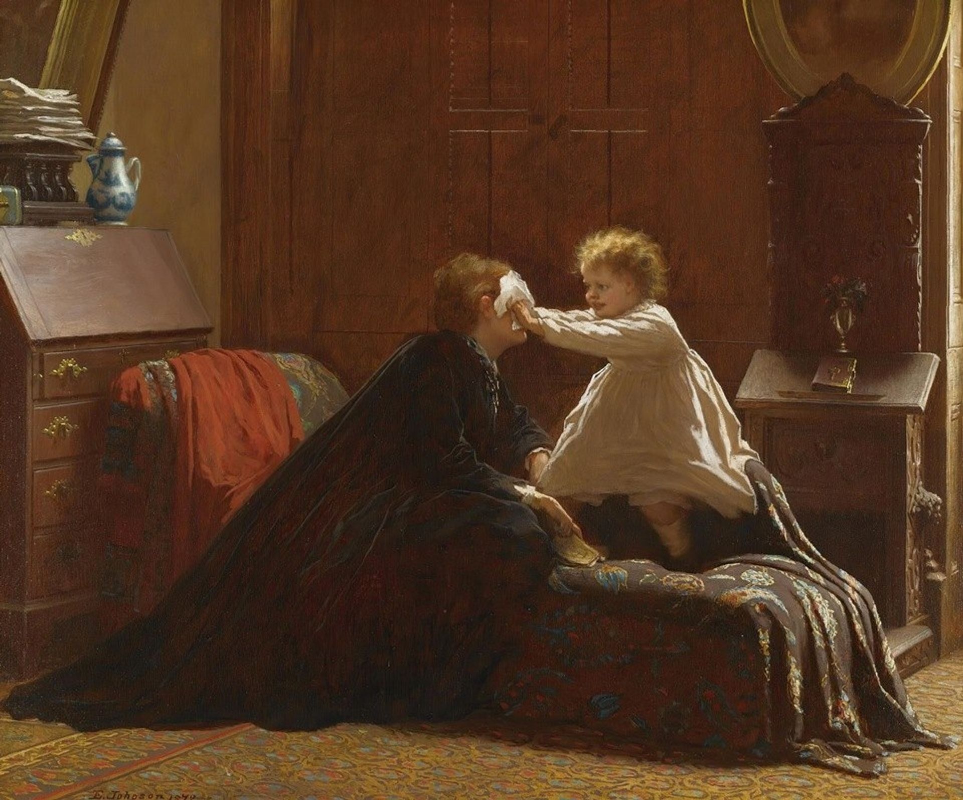 Bo Peep by Eastman Johnson