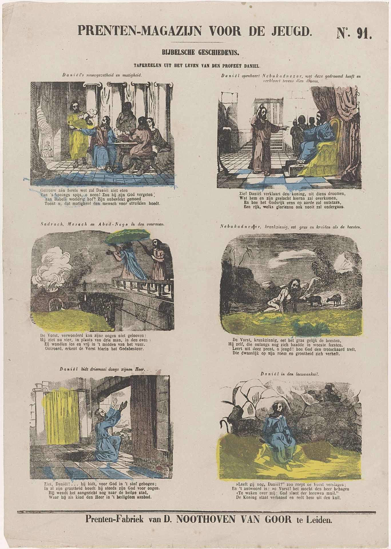 Tafereelen uit het leven van den profeet Daniël by Dirk Noothoven van Goor