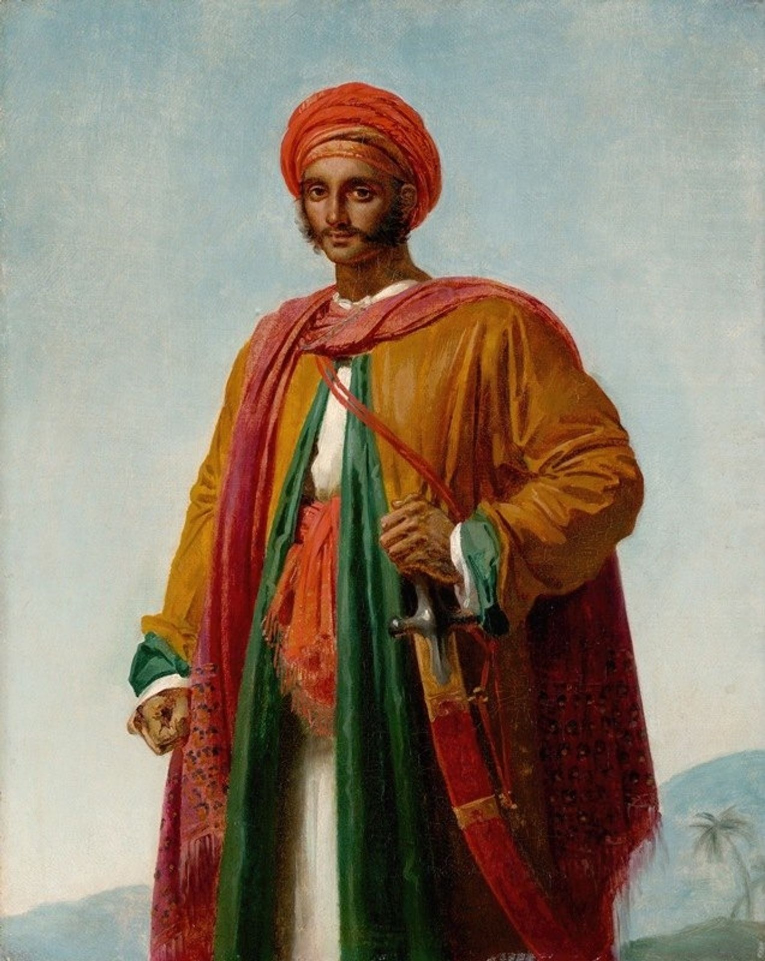 Study for ‘Portrait of an Indian’ by Anne-Louis Girodet