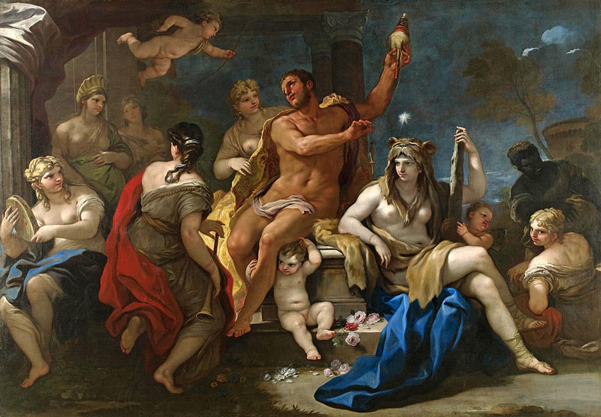 Hercules and Omphale by Luca Giordano