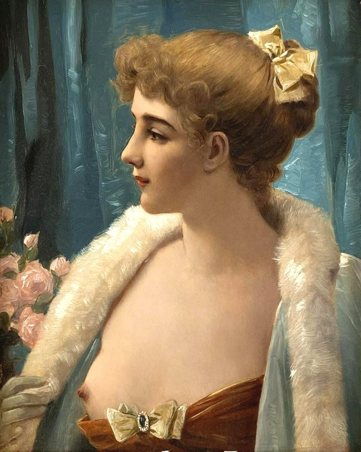 Young Beauty by Jules-Frédéric Ballavoine