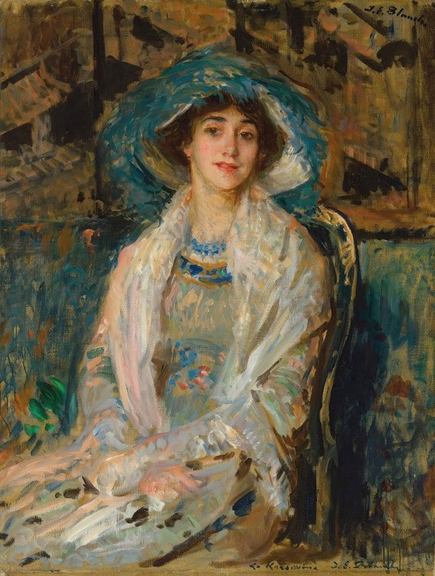 Tamara Karsavina, ballet dancer of the Ballets Russes by Jacques-Émile Blanche